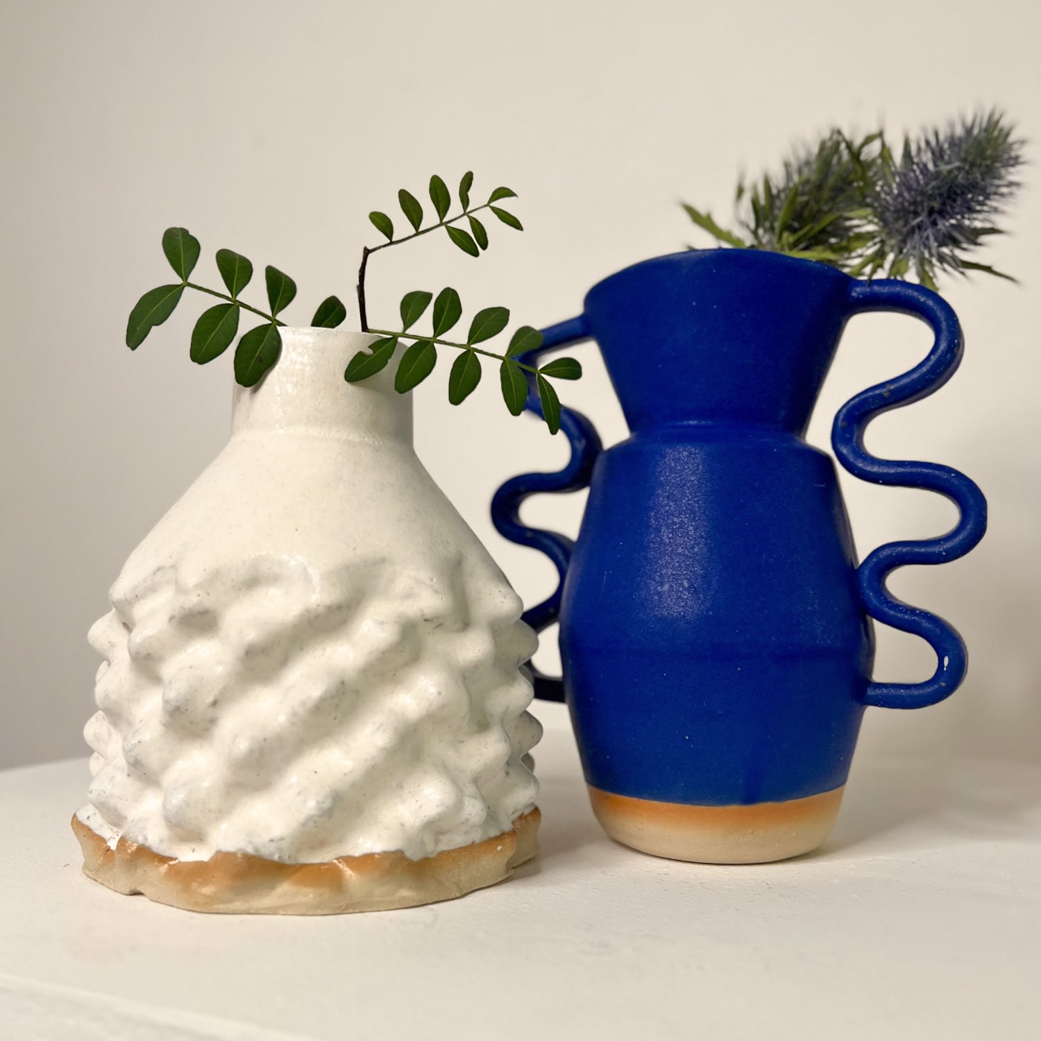 Sophie Alda, Bump Vase - White