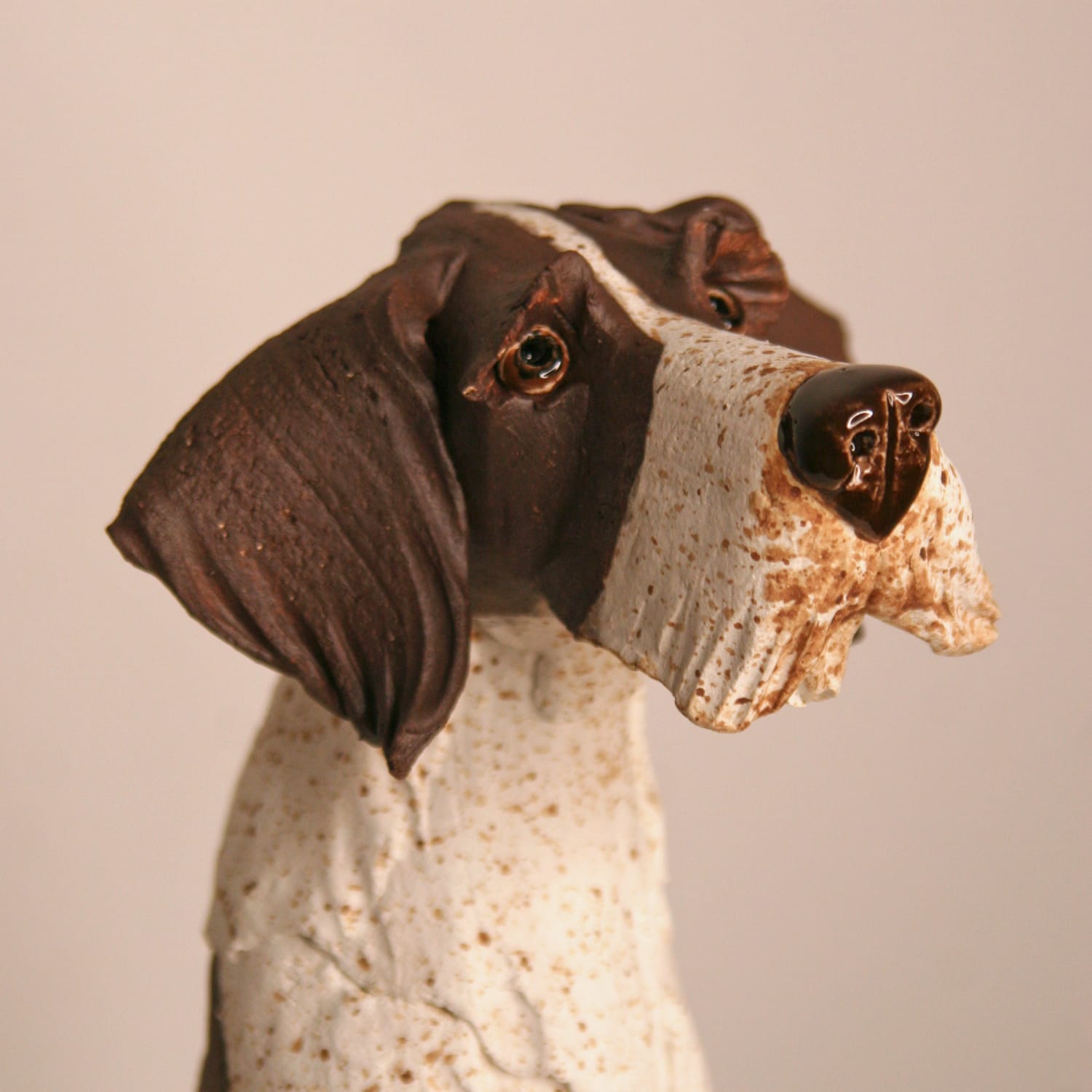 Virginia Dowe Edwards, Brown & White Seated Dog, 2025