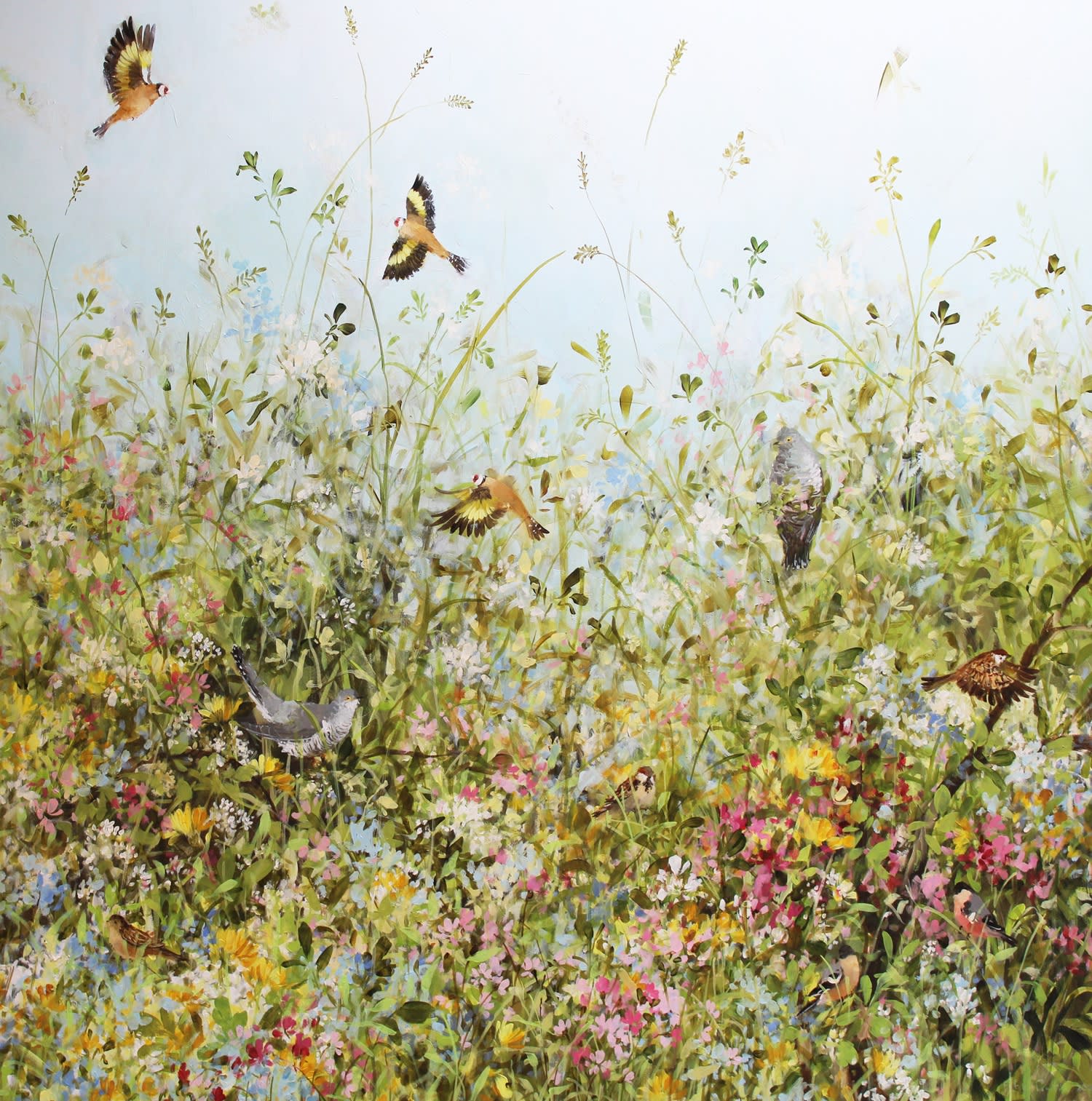 Fletcher Prentice EARLY SUMMER, 2022 Oil on Canvas H 100 x 100 cm £3,000.00