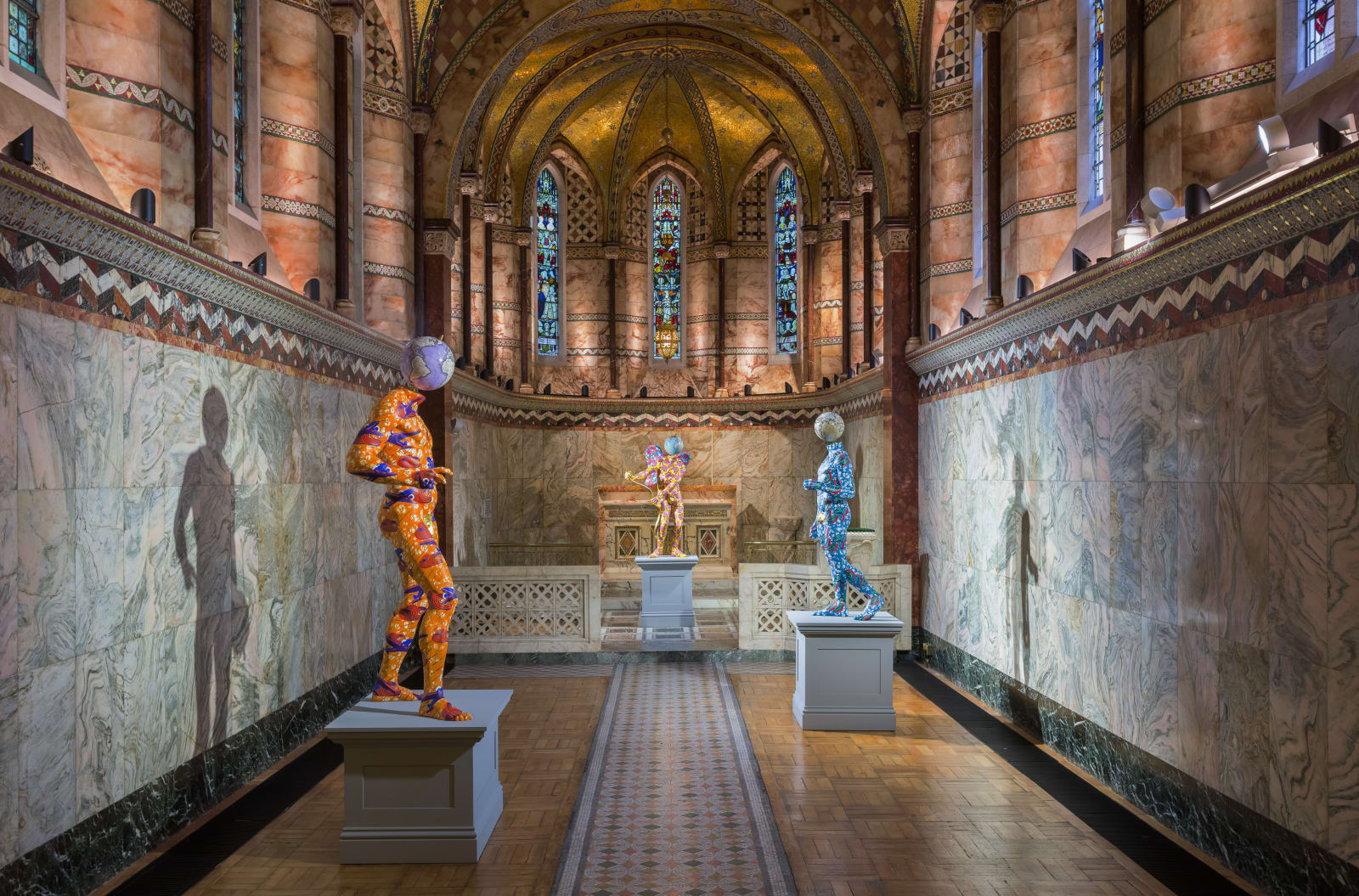 <p>Installation view: 'Yinka Shonibare MBE', Fitzrovia Chapel, London (2018)</p>