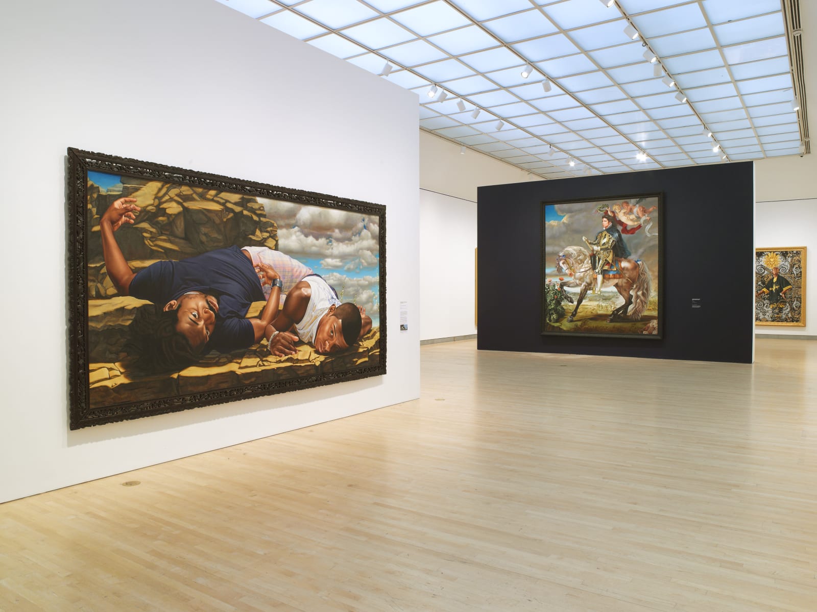 <p>Installation view: 'Kehinde Wiley: A New Republic', Brooklyn Museum, New York, NY (2015)</p>