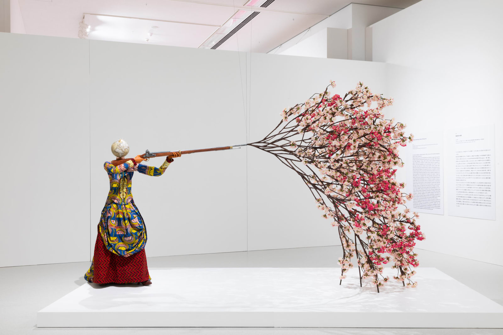 <p>Installation view: 'Yinka Shonibare MBE: Flower Power', Fukuoka Art Museum, Fukuoka (2019).</p>