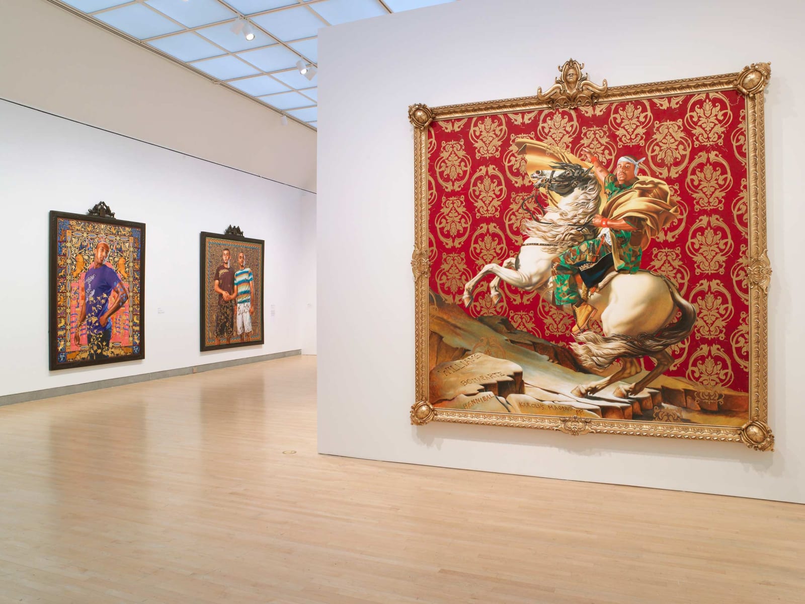 <p>Installation view: 'Kehinde Wiley: A New Republic', Brooklyn Museum, New York, NY (2015).</p>