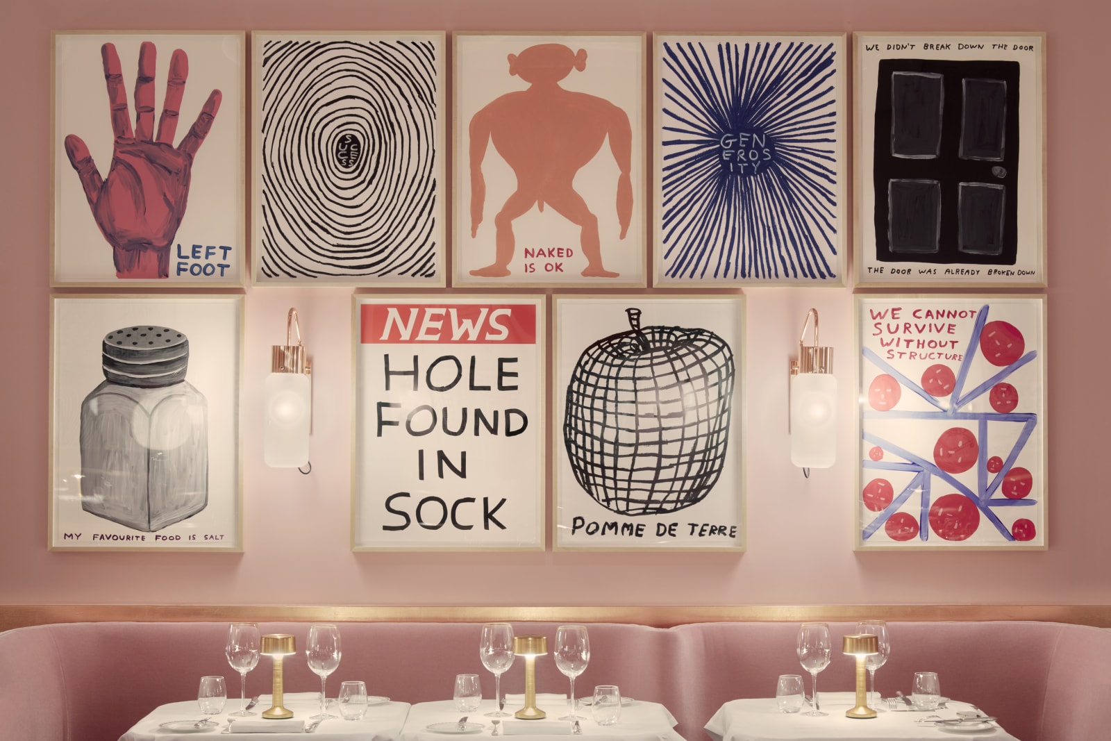 <p>Installation view: 'David Shrigley', Sketch, London (2018).</p>