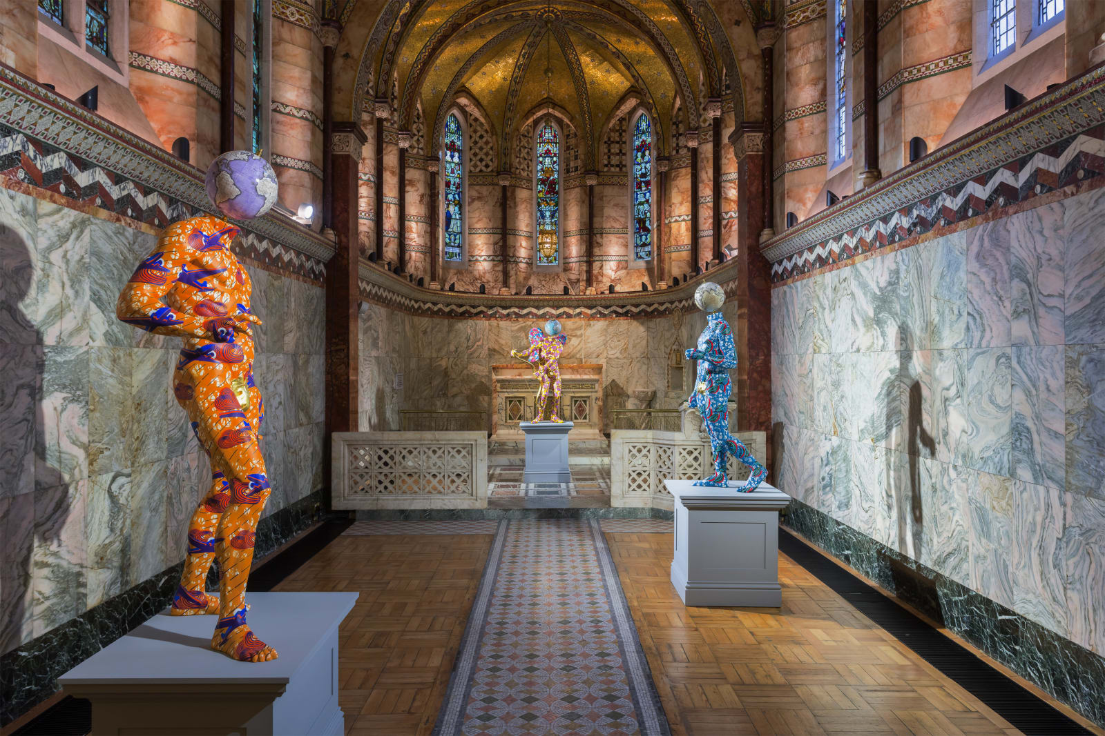 <p>Installation view: 'Yinka Shonibare MBE', Fitzrovia Chapel, London (2018).</p>