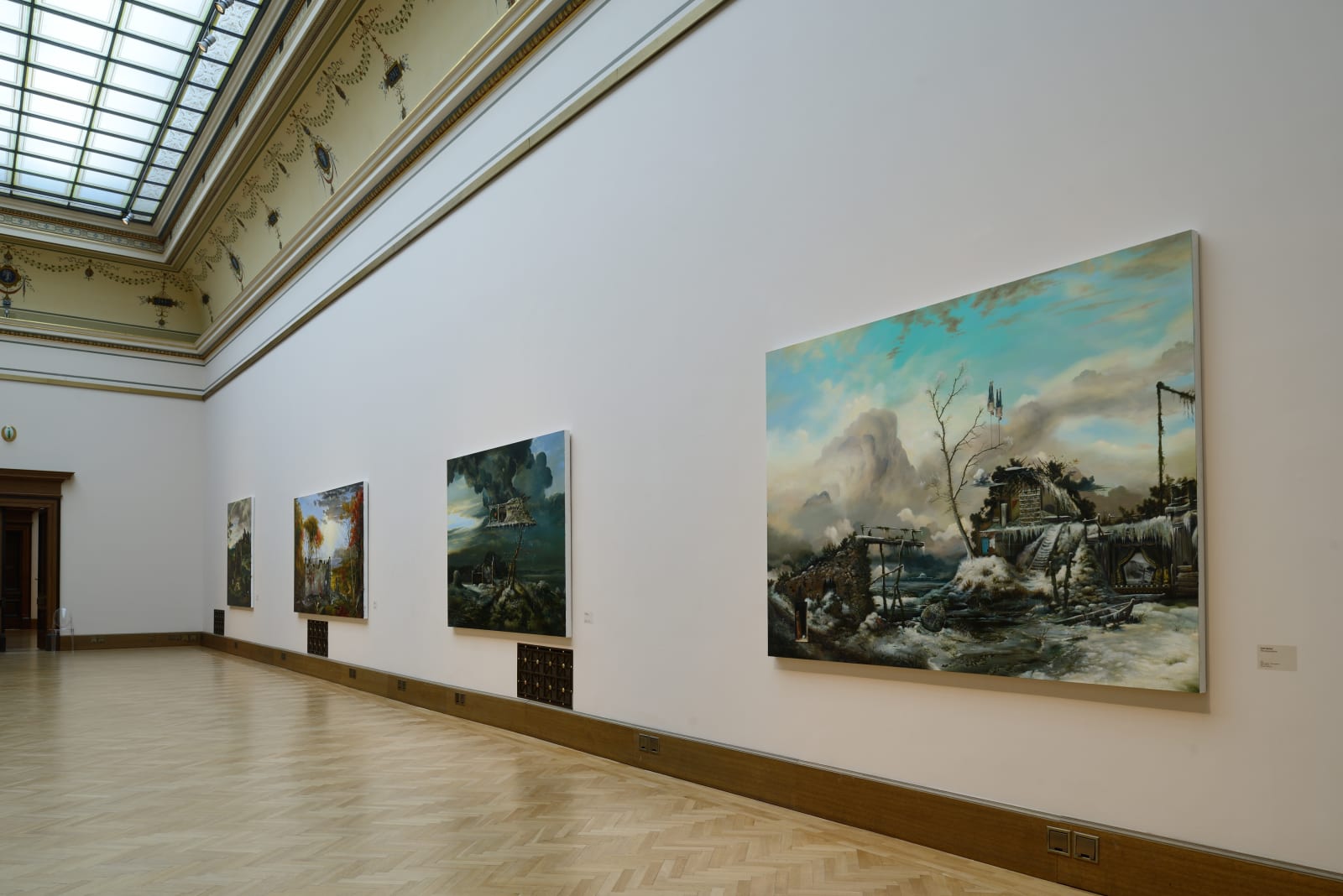 <p>Installation view: 'Beyond Reality: British Painting Today', Galerie Rudolfinum, Prague (2012).</p>