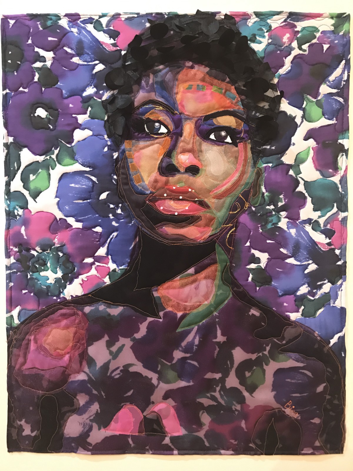 Bisa Butler, My Skin Is Black: Tribute to Nina Simone , 2017