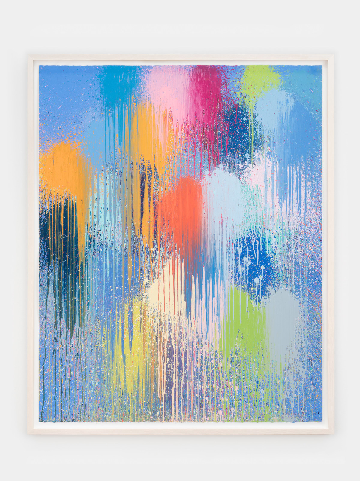 Ian Davenport, Blue Flame, 2024