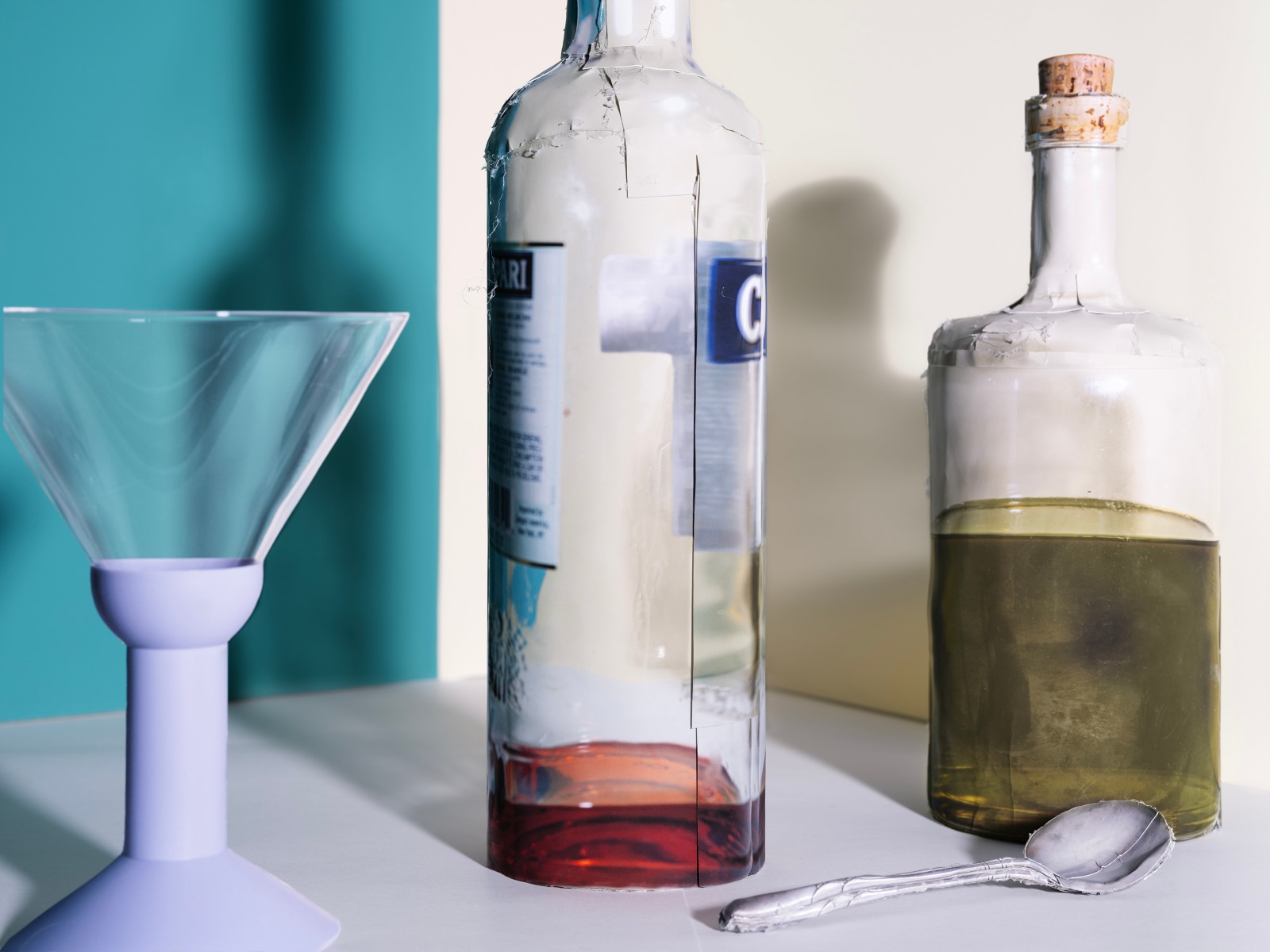 Daniel Gordon, Color Light Study (Campari and Olive Oil), 2025