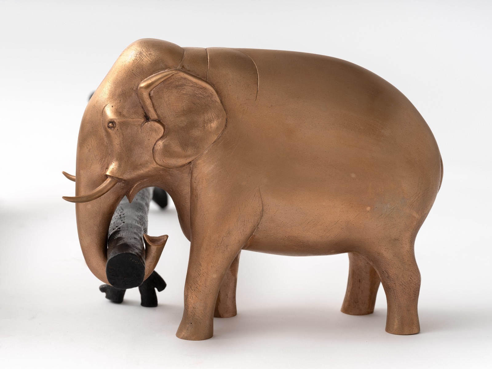 François-Xavier Lalanne, Paire de chenets Éléphants de Meryll, 1999/2000