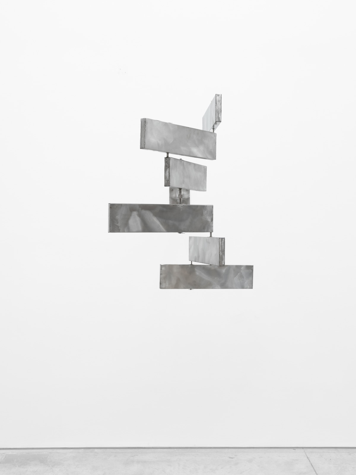 George Rickey, Six Rectangles Horizontal Jointed - Wall, 1991
