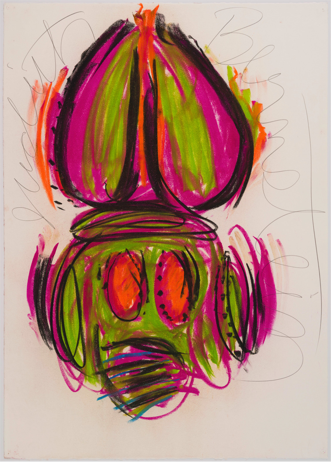Judith Bernstein, Dick in a Head, 2015