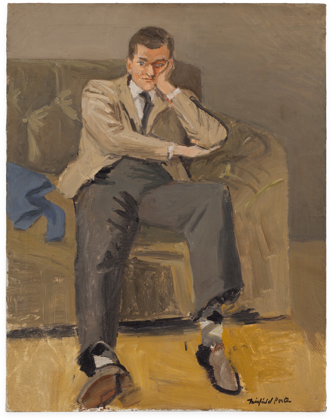 Fairfield Porter, John Ashbery (Argyle Socks), 1952