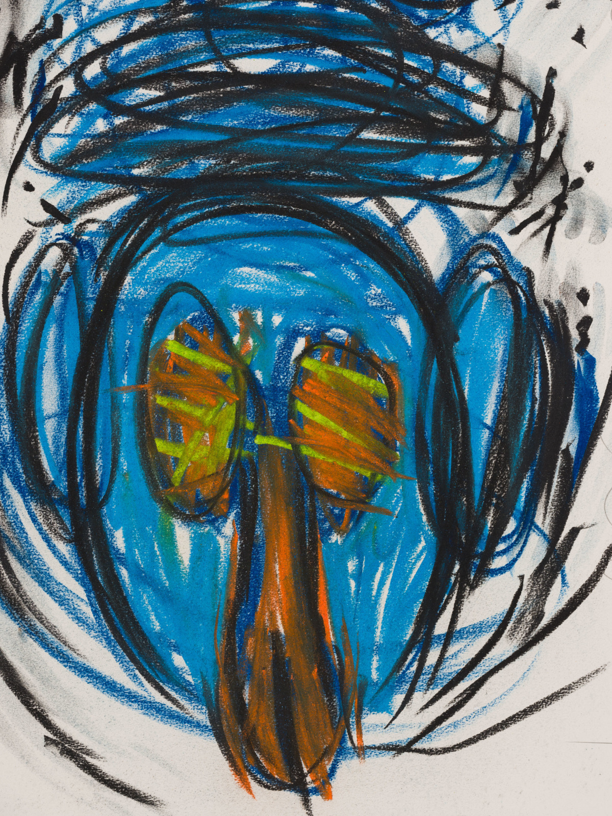 Judith Bernstein, Dick in a Head, 2015