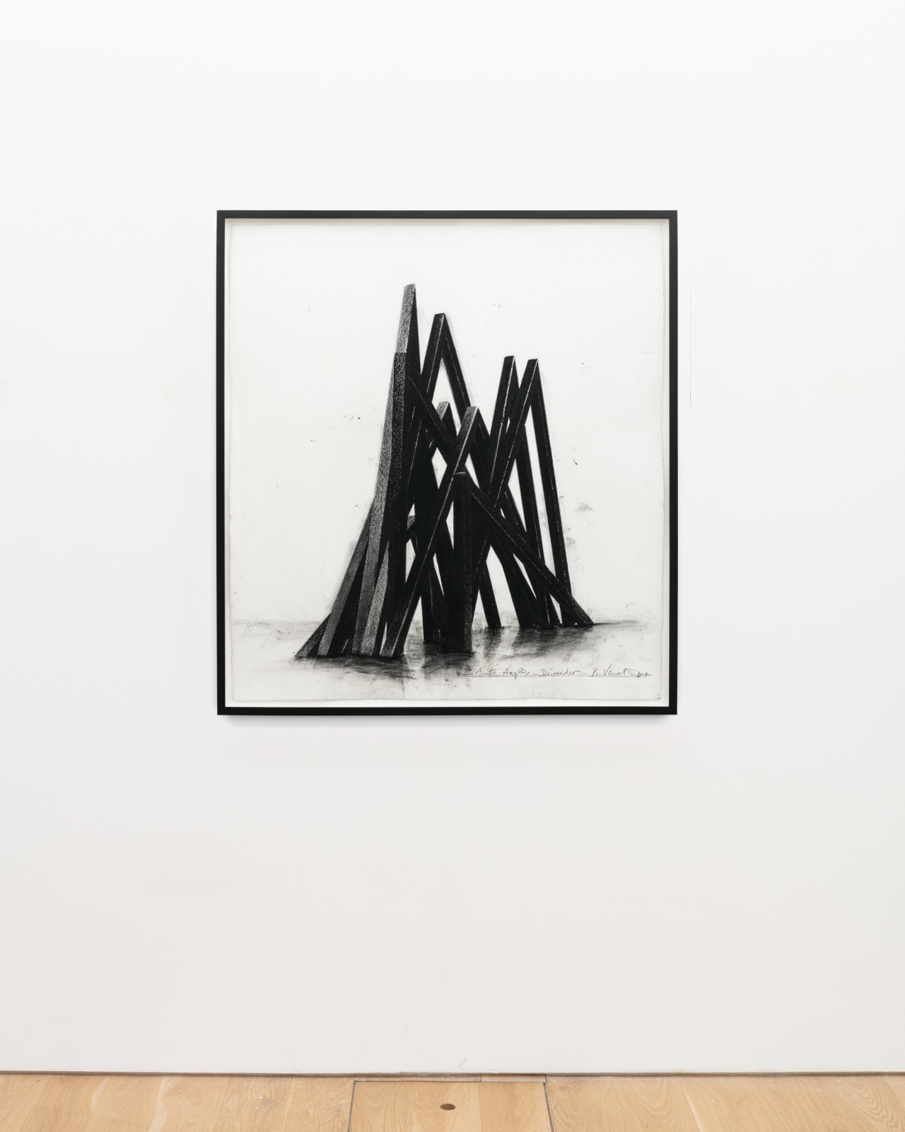 Bernar Venet, Acute Angles - Disorder, 2017