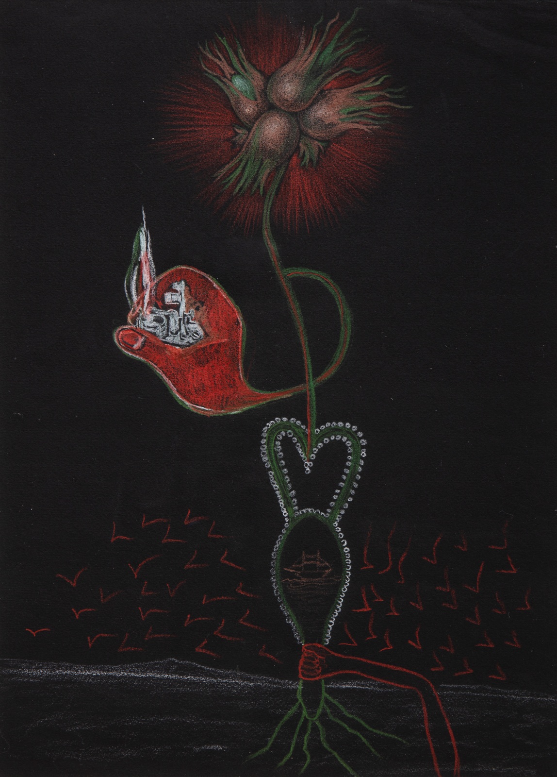 Valentine Hugo, André Breton, Nusch Éluard, Cadavre exquis, c. 1932