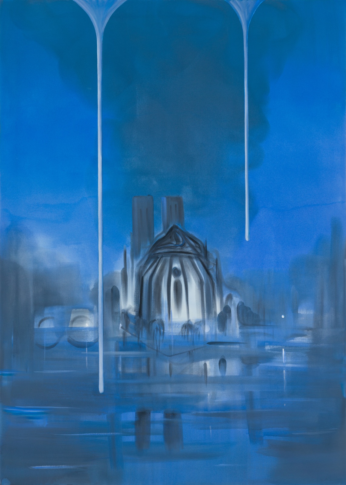 Wanda Koop, Evening in Paris, Notre Dame, 2019