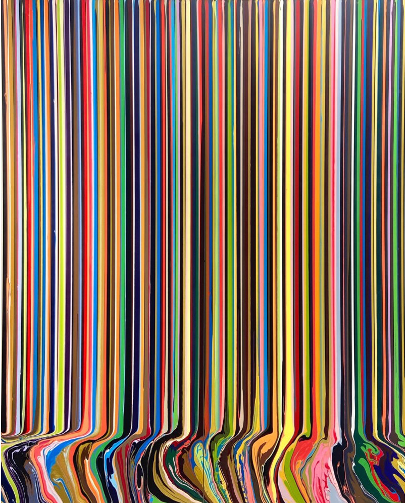 Ian Davenport, Black Redeemer, 2024