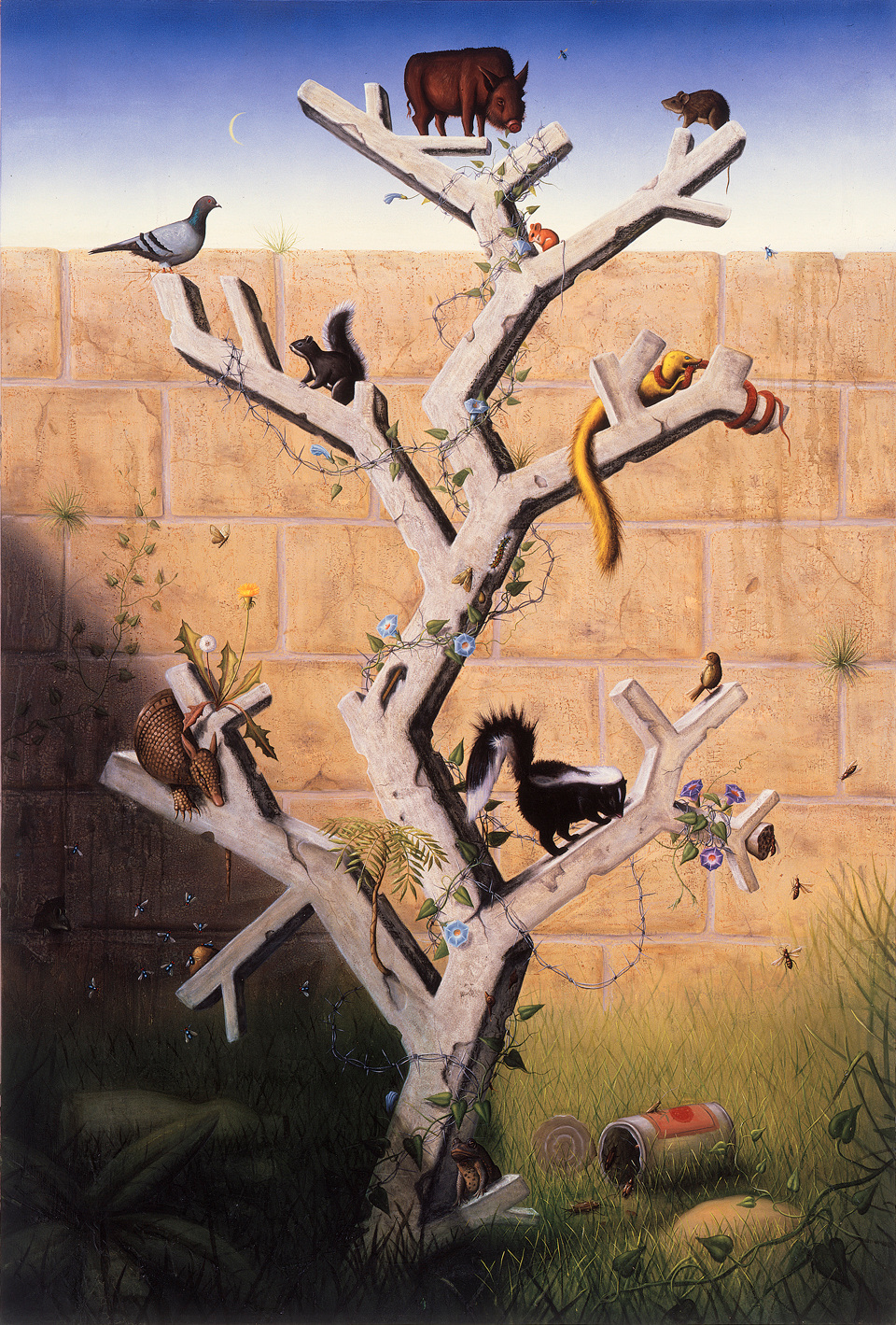 Alexis Rockman, Concrete Jungle, 1990