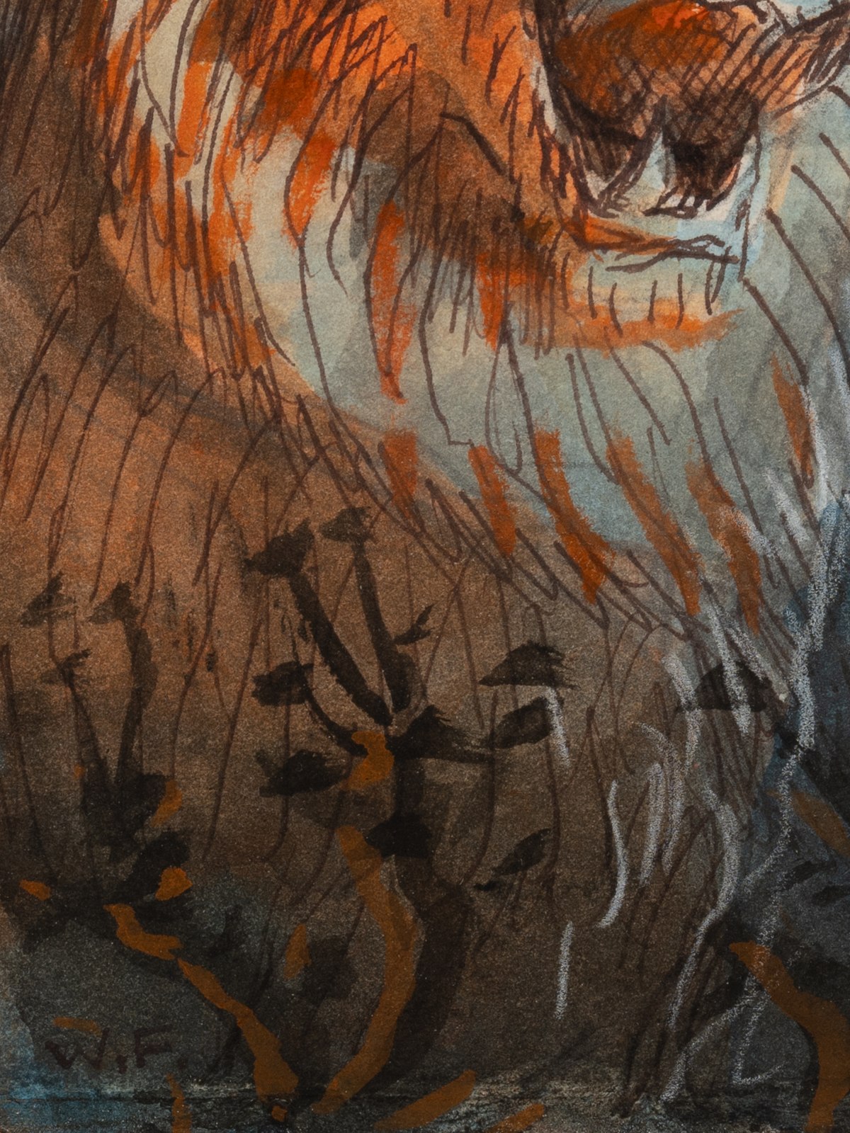 Walton Ford, Study for 'Memento', 2024