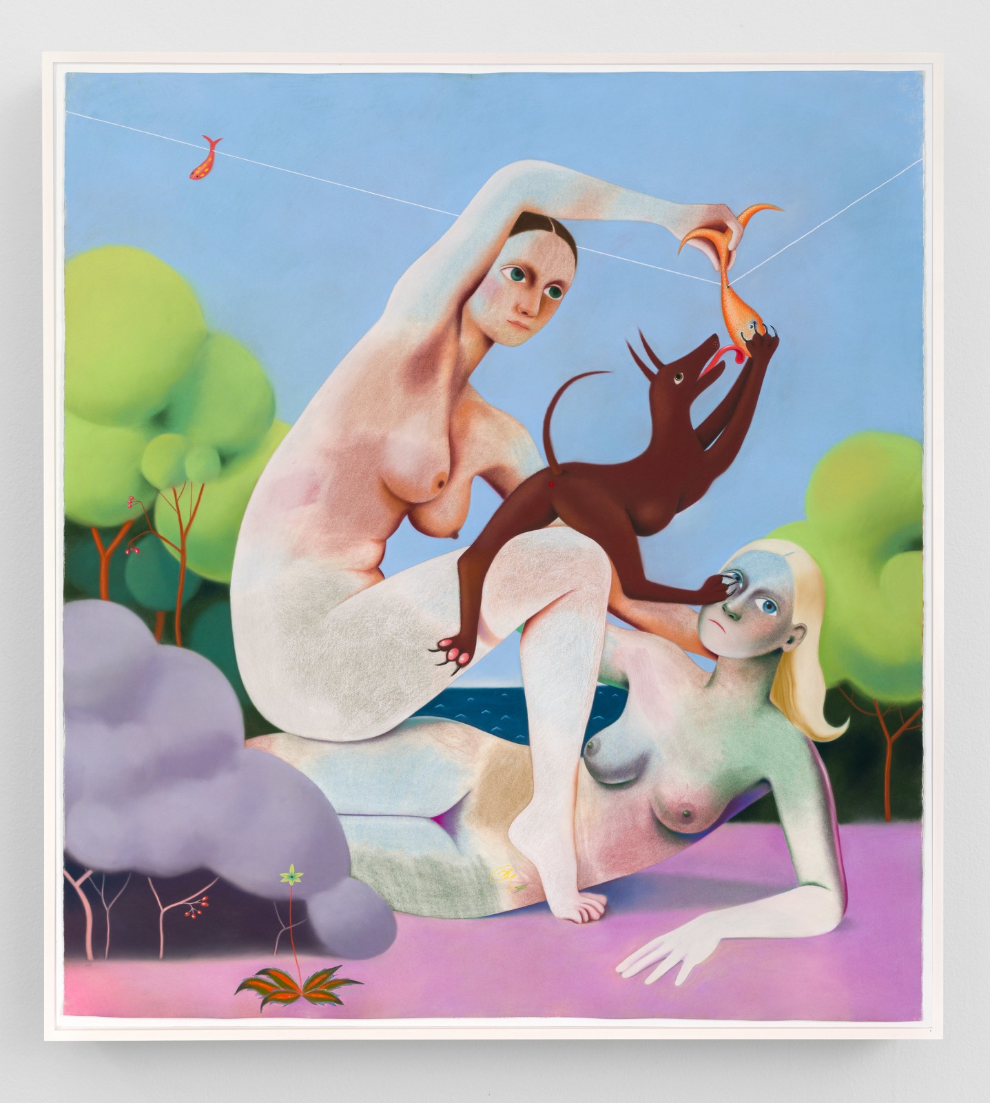 Sara Anstis, Dog and Fish, 2022
