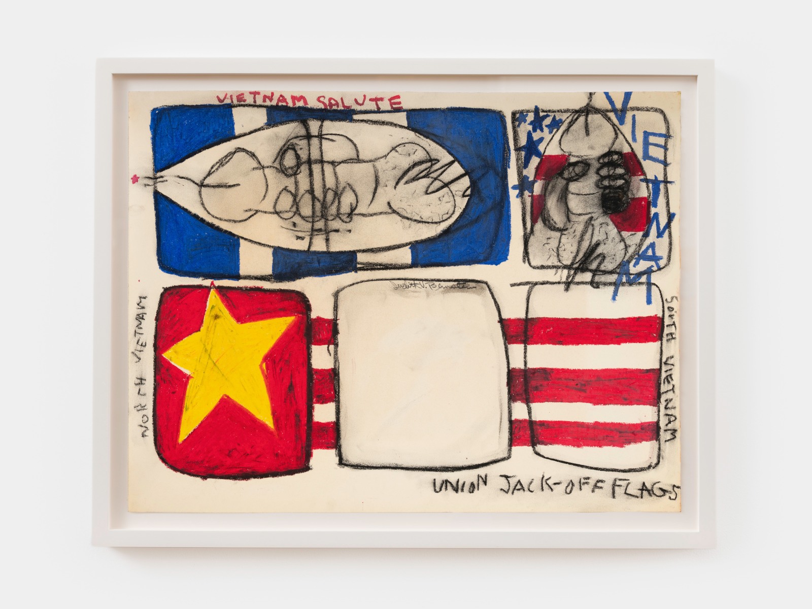 Judith Bernstein, Union Jack-Off Flag, 1967
