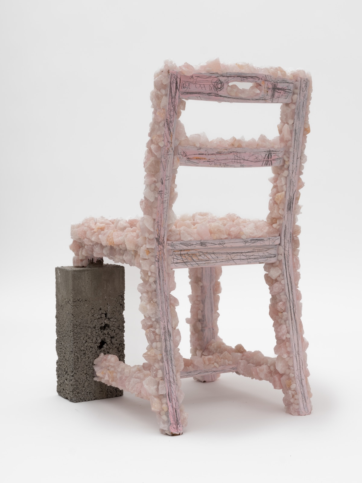 vanessa german, THE ROSE QUARTZ CHAIR, 2024