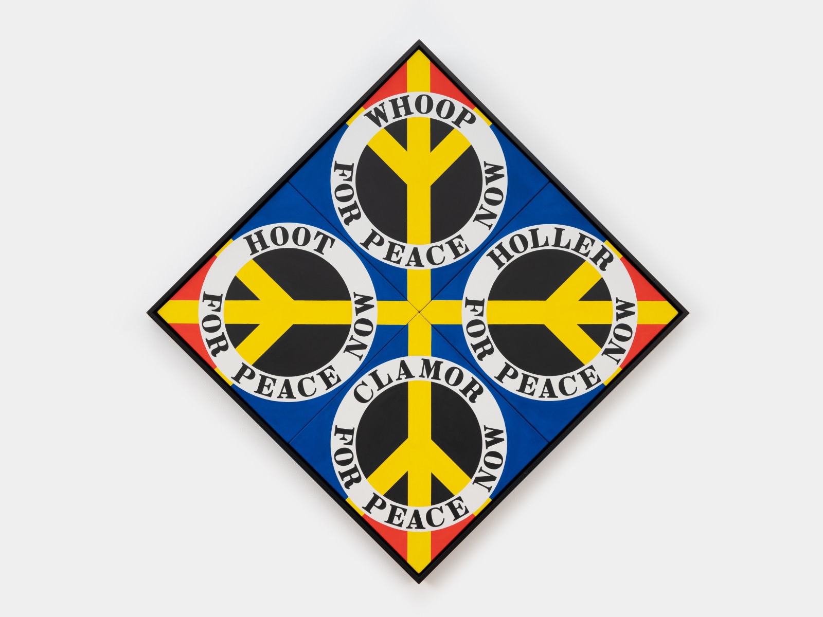 Robert Indiana, Four Diamond Peace (Blue), 2003