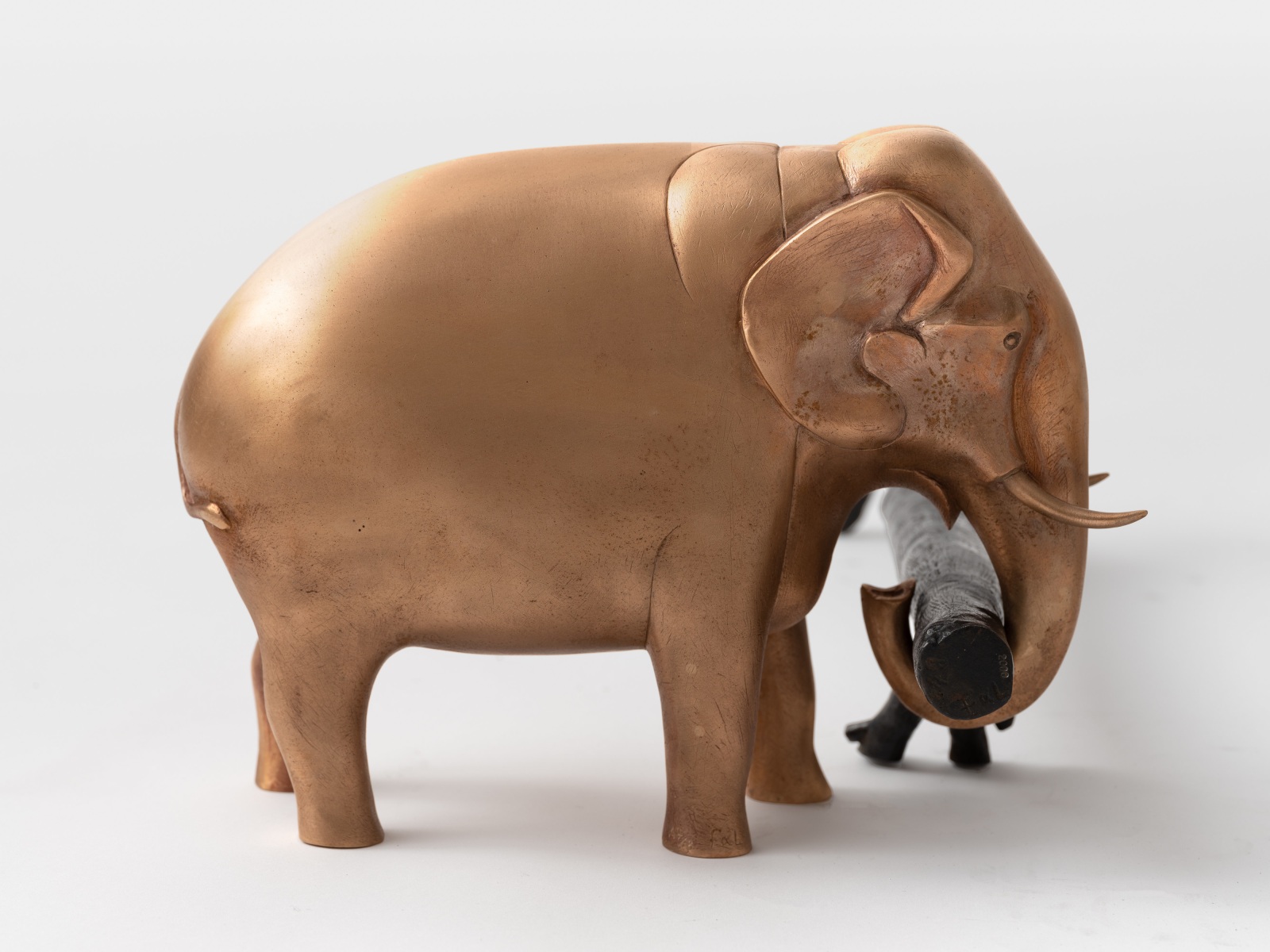 François-Xavier Lalanne, Paire de chenets Éléphants de Meryll, 1999/2000