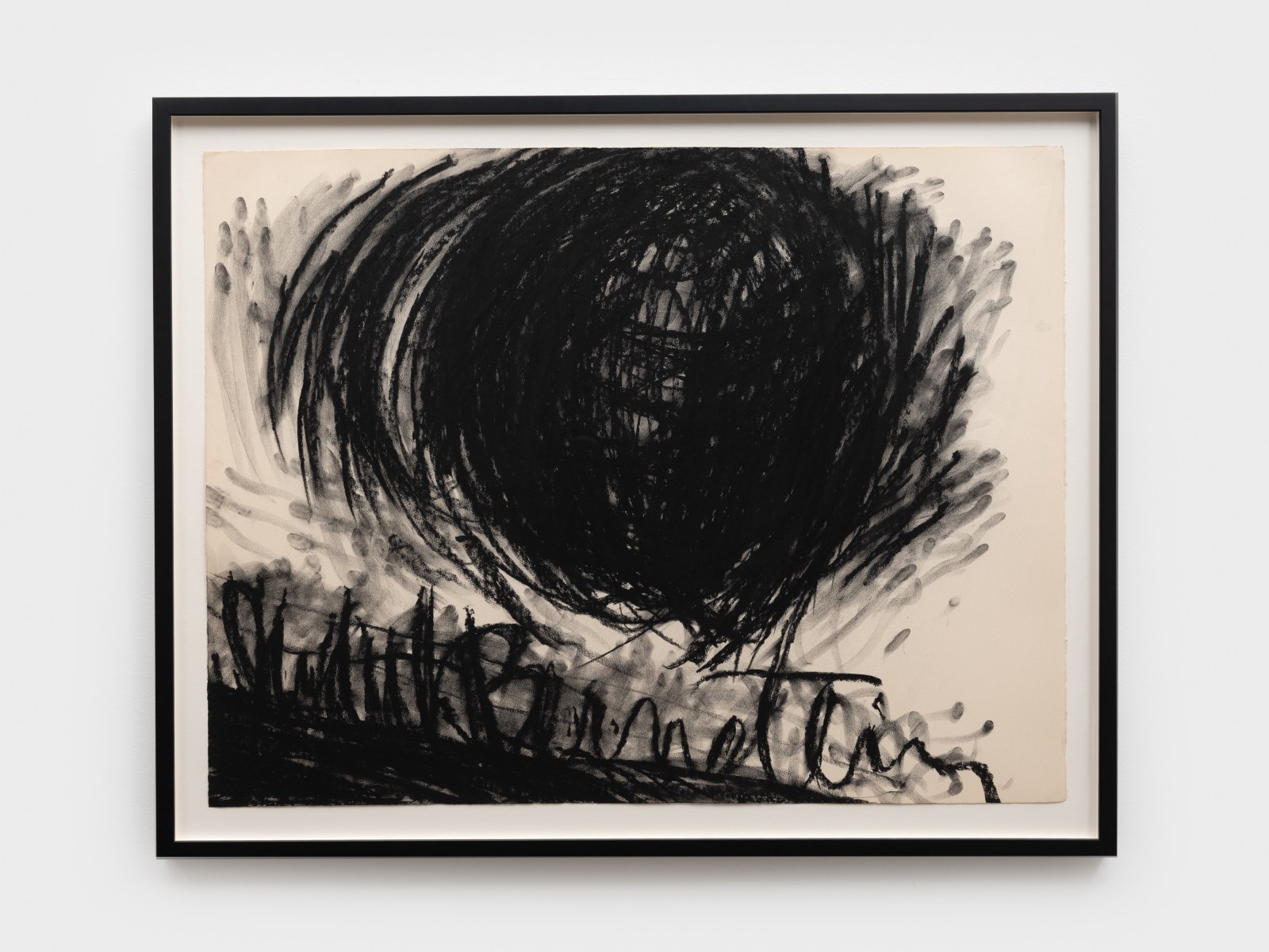 Judith Bernstein, Balls Over Landscape, 1977