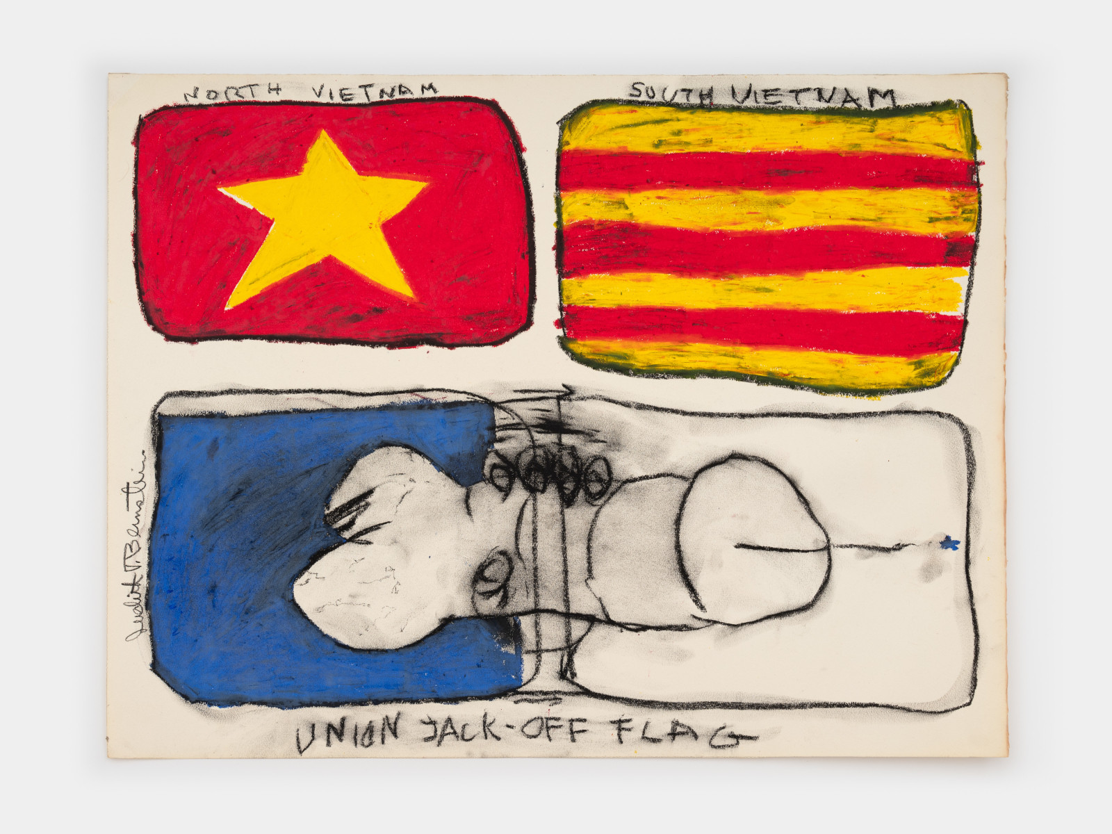 Judith Bernstein, Union Jack-Off Flag, 1967