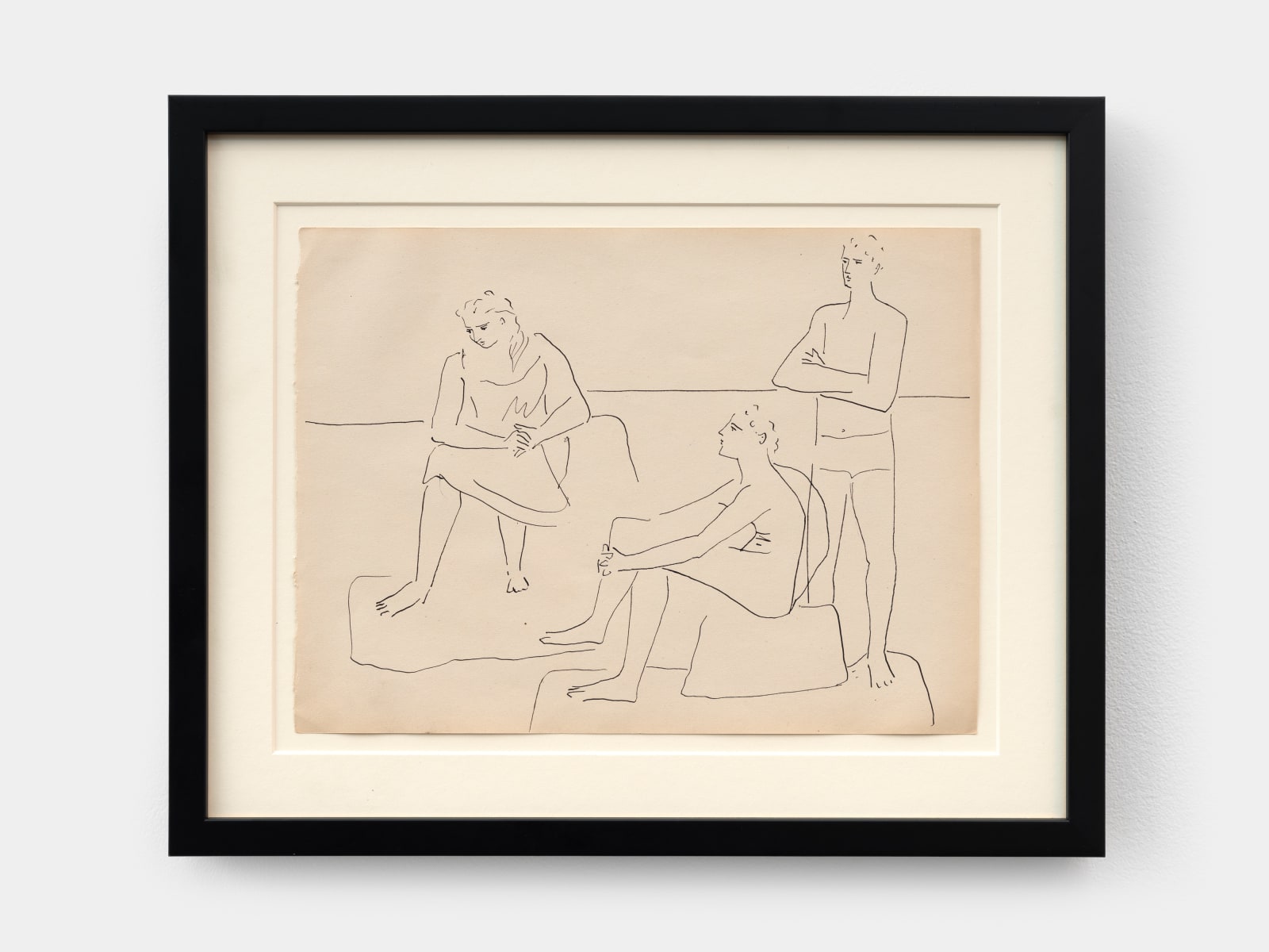 Pablo Picasso, Femme et deux hommes sur la plage, 1923