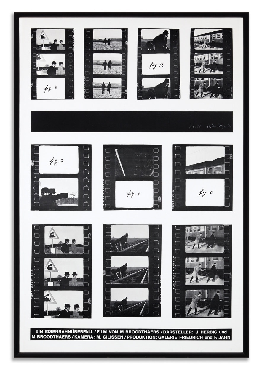 Marcel Broodthaers, Ein Eisenbahnüberfall, 1972