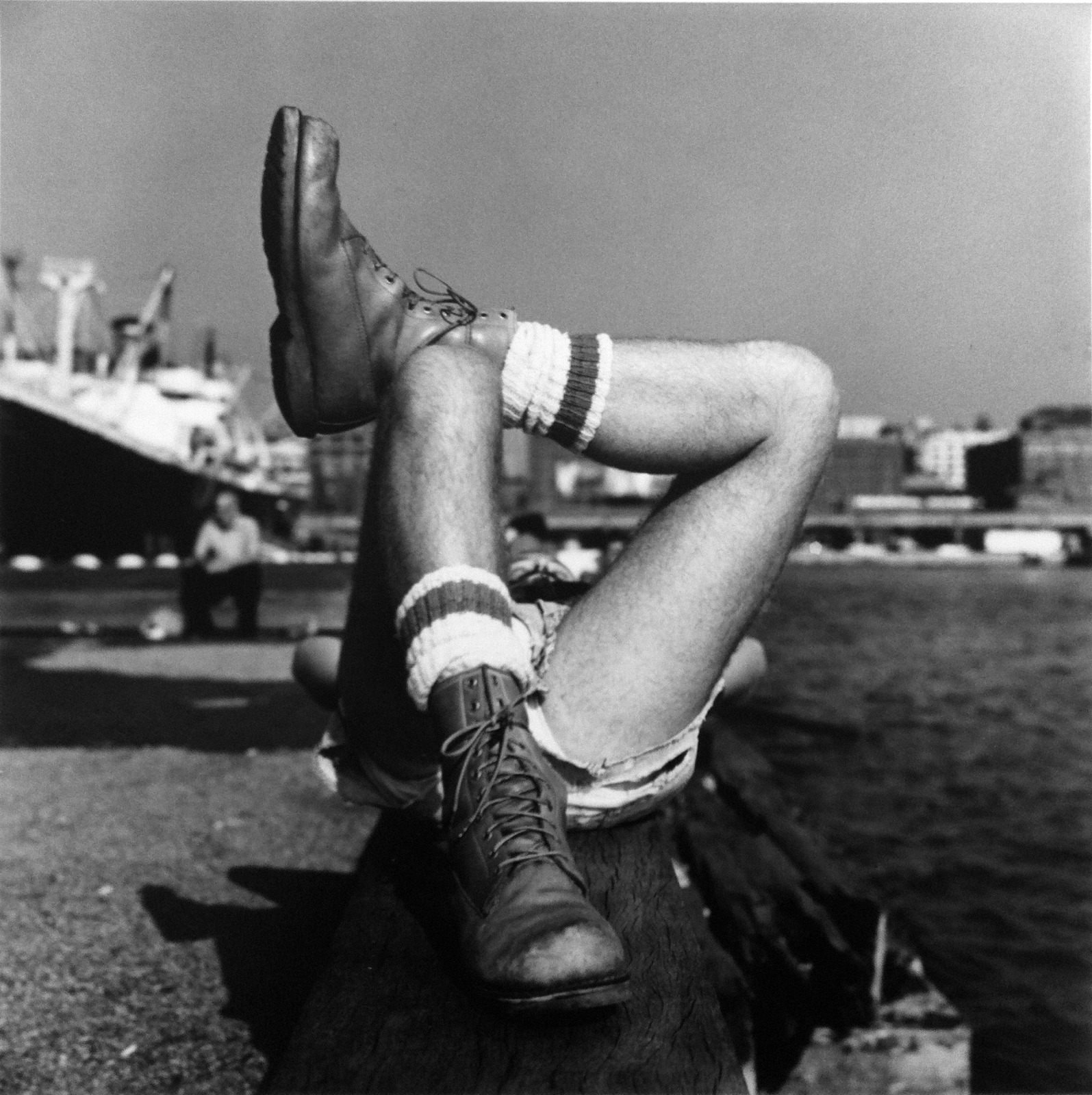 Peter Hujar, Christopher Street Pier #2 (Crossed Legs), 1976