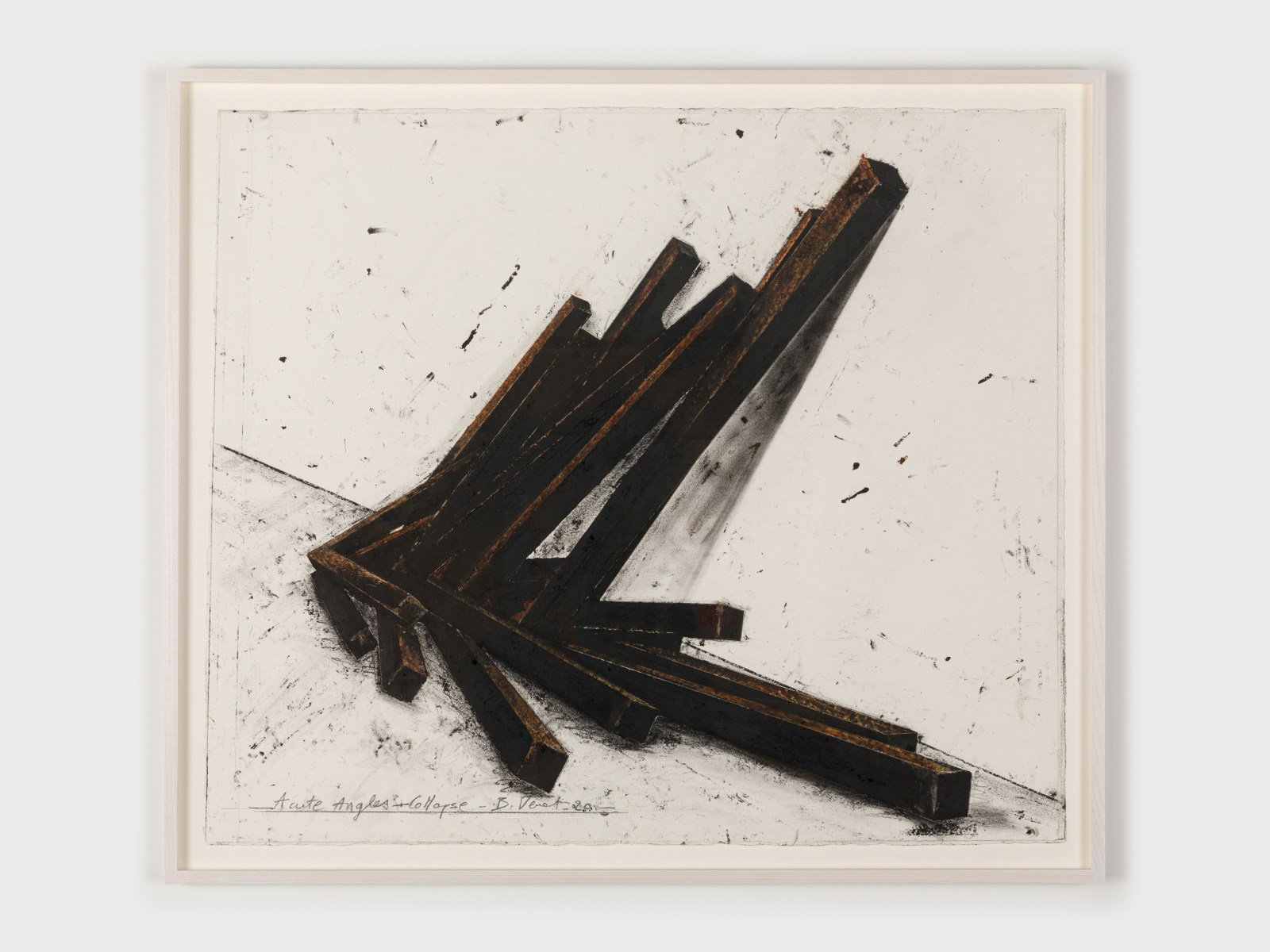 Bernar Venet, Acute Angles - Collapse, 2020