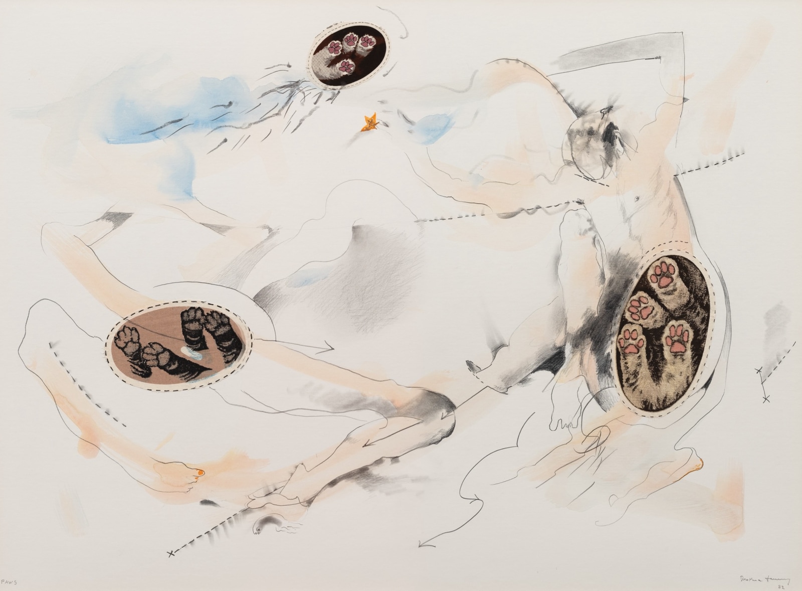 Dorothea Tanning, Paws, 1982