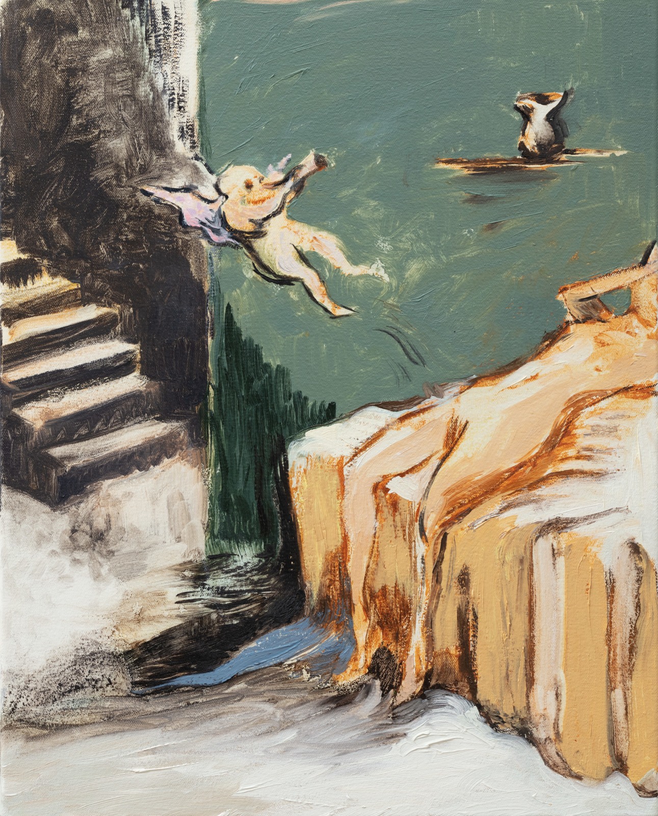 Jane Corrigan, Cherub (mirky), 2020