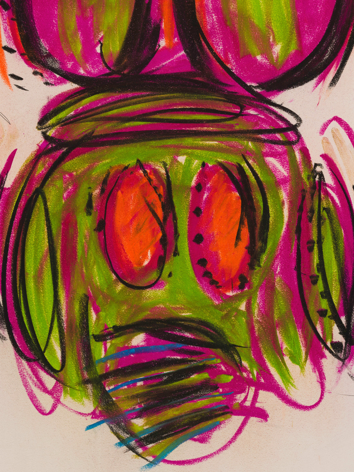 Judith Bernstein, Dick in a Head, 2015