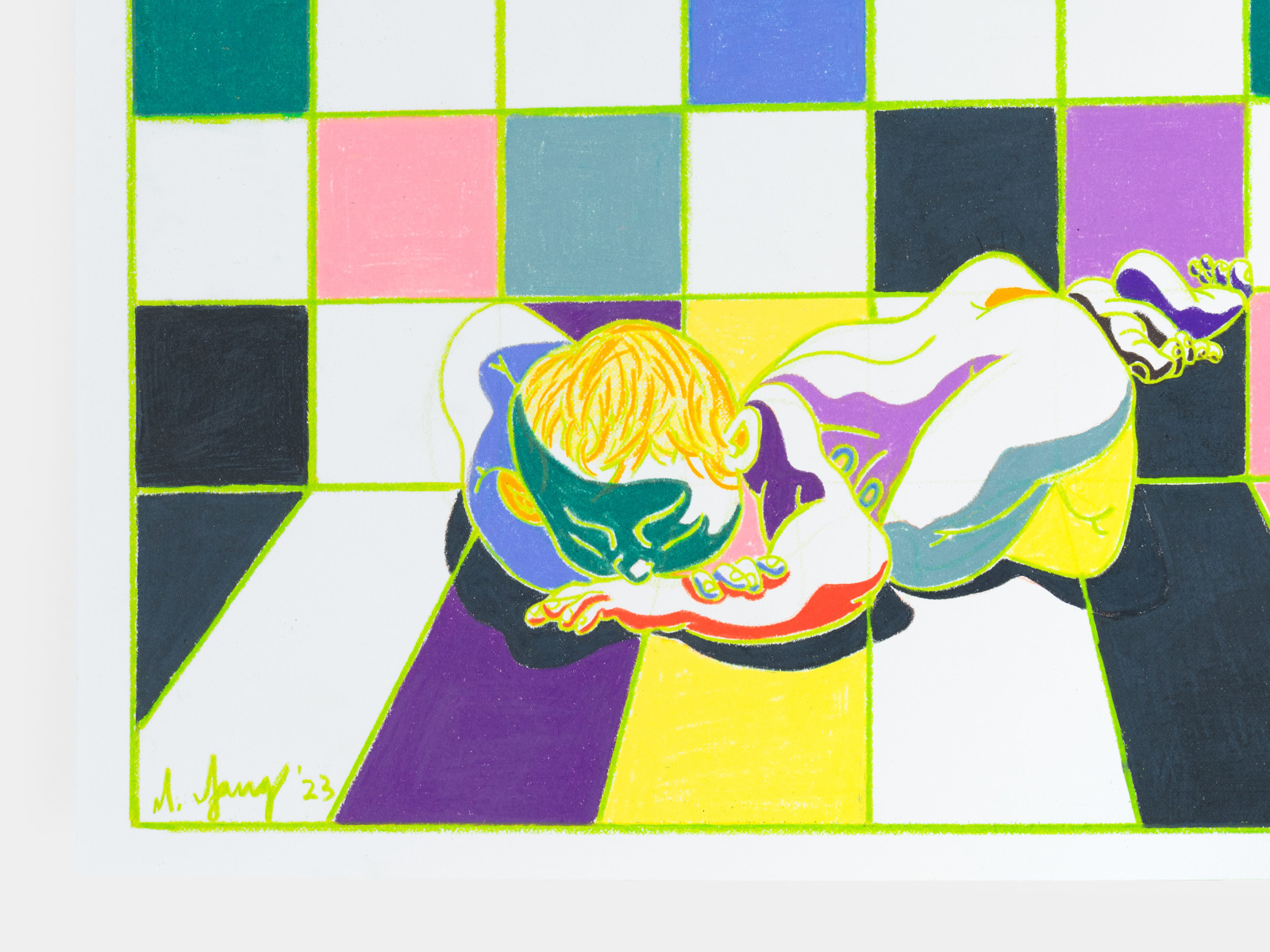 Mark Yang, Asleep (After Ellsworth Kelly), 2023