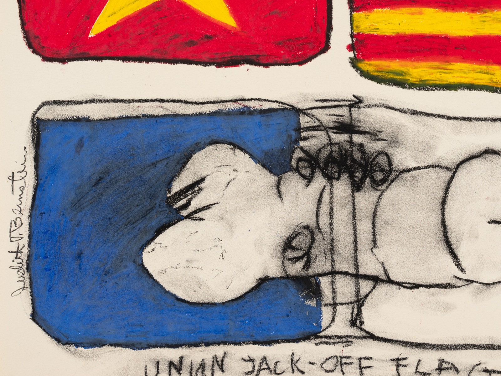 Judith Bernstein, Union Jack-Off Flag, 1967