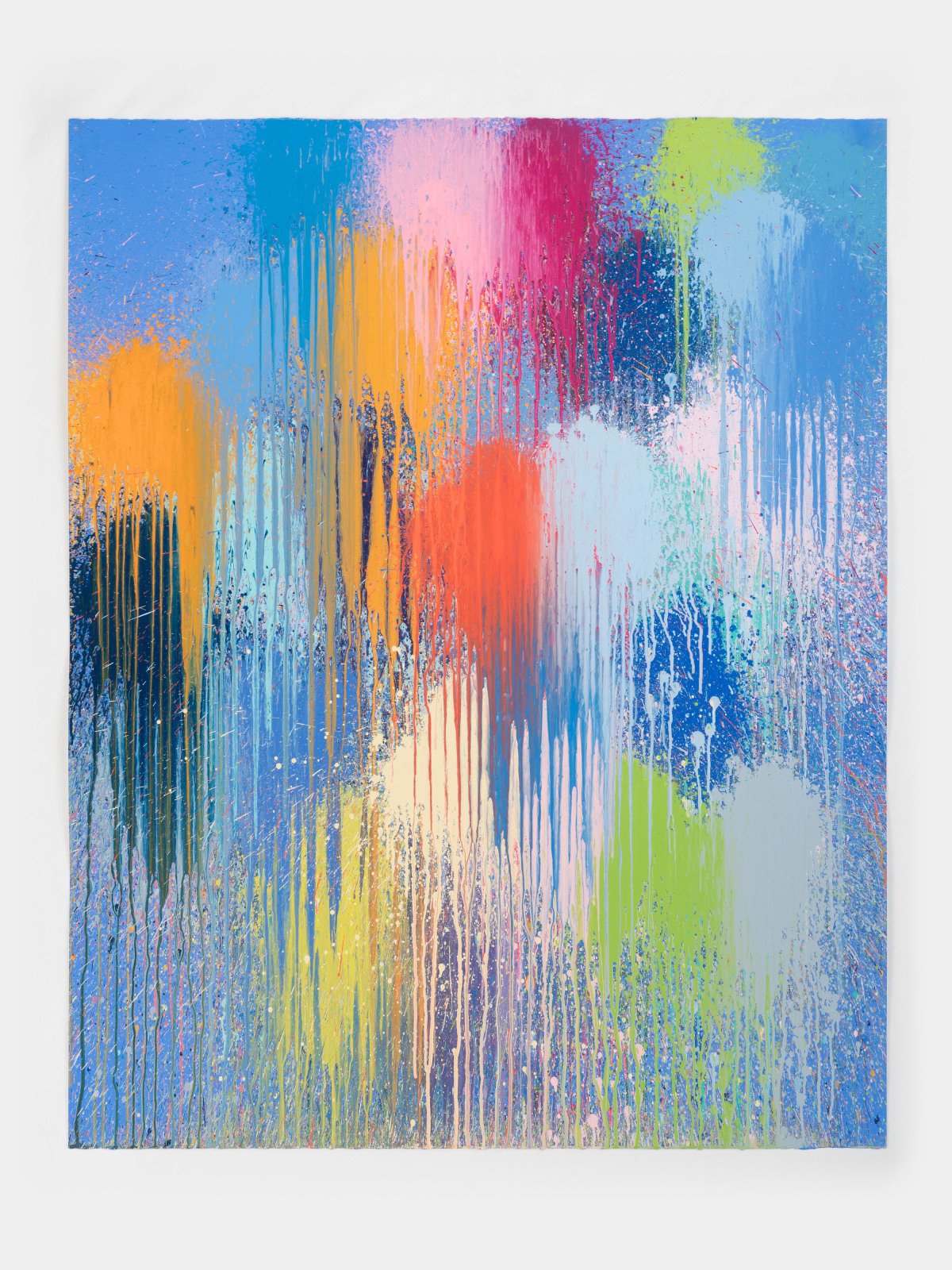 Ian Davenport, Blue Flame, 2024