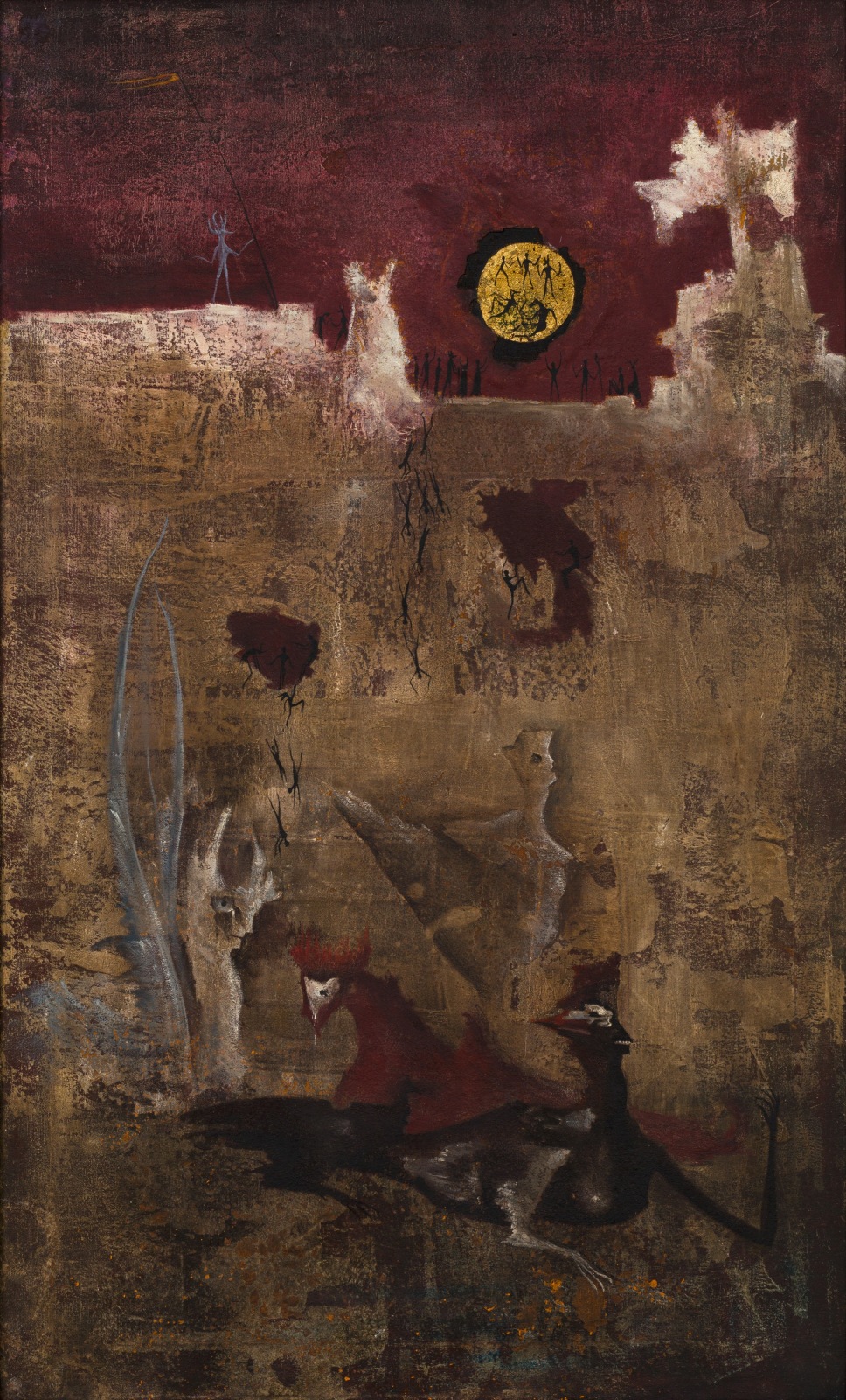 Leonora Carrington, Composition (Ur of the Chaldees), 1950