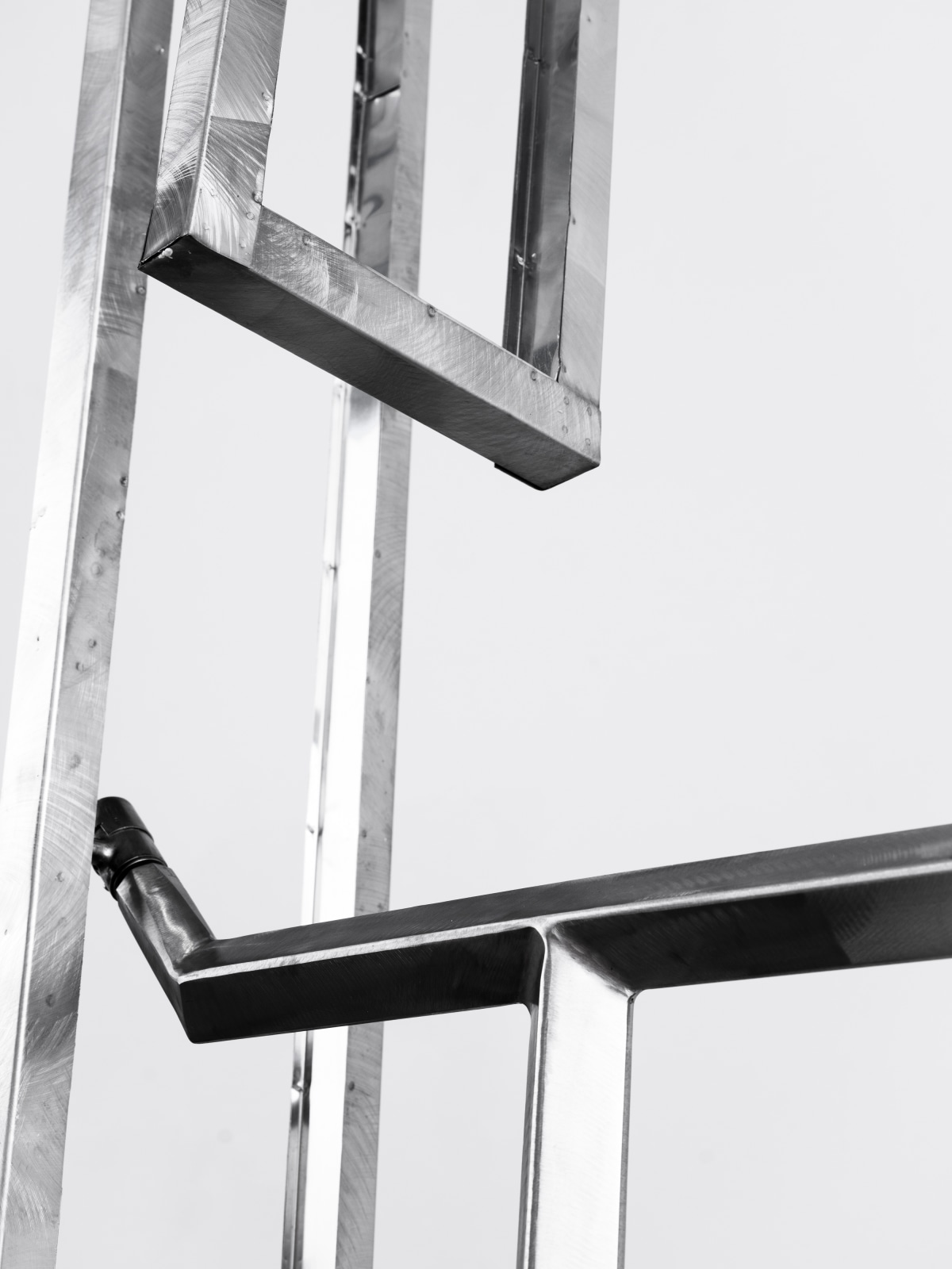 George Rickey, Open Rectangles One Up One Down Excentric with Acute Angle II, 1978