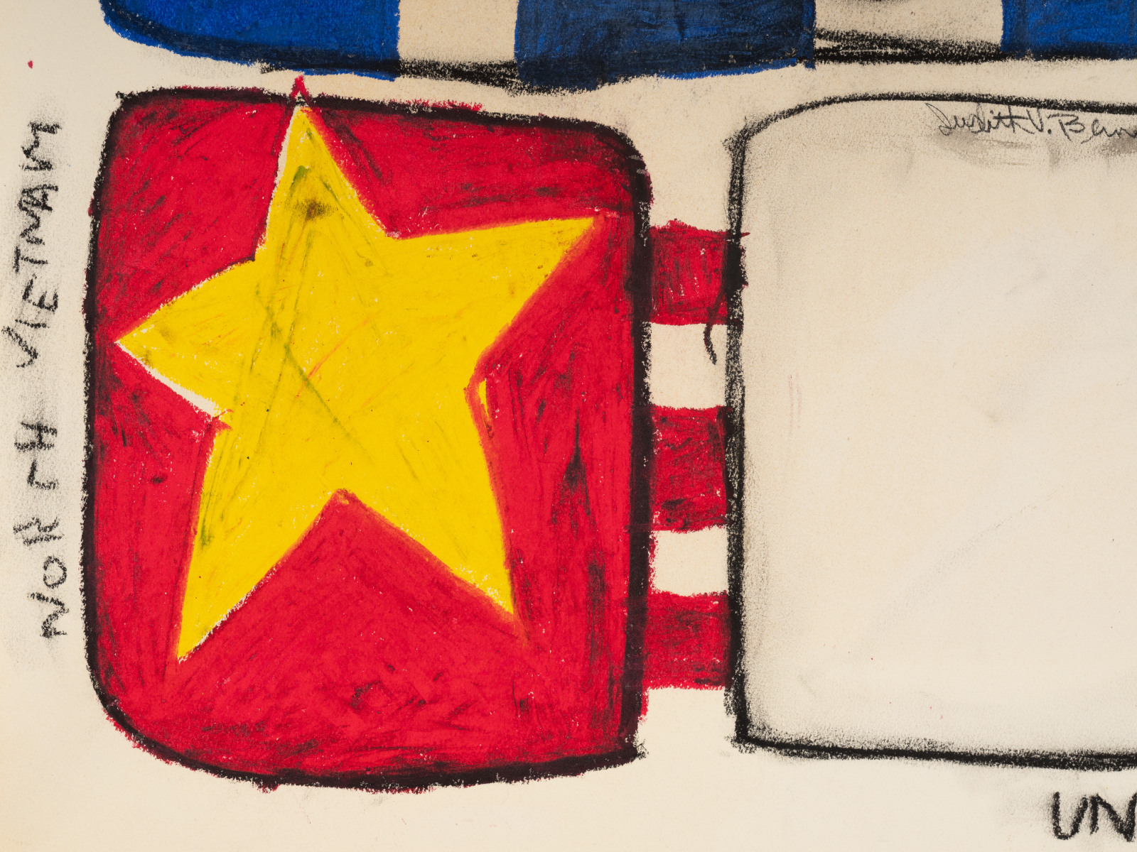 Judith Bernstein, Union Jack-Off Flag, 1967