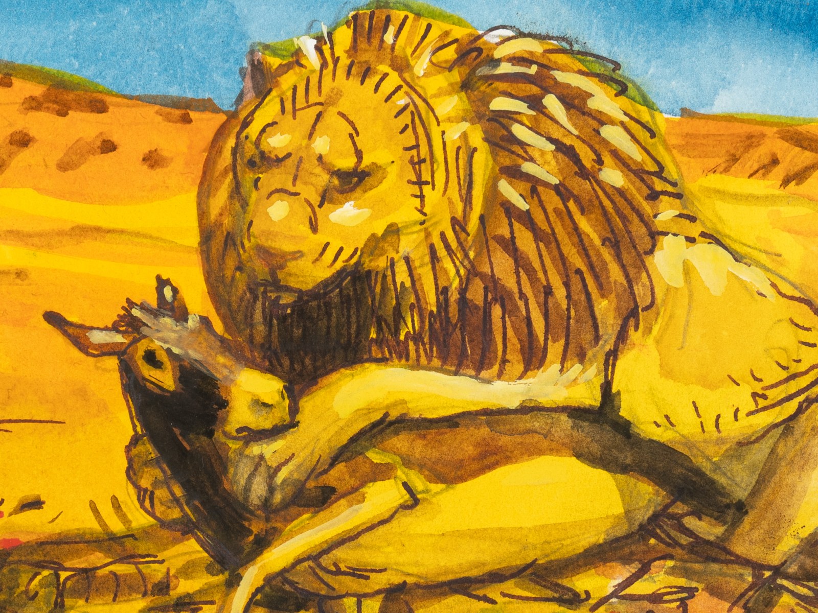 Walton Ford, Study for 'Culpabilis', 2024