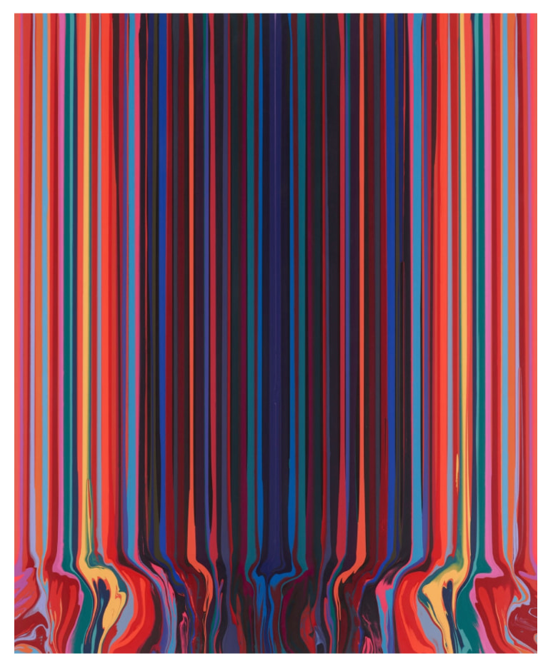 Ian Davenport, Centered, 2022