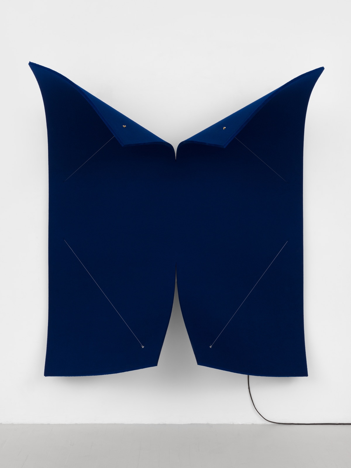 Naama Tsabar, Work on Felt (Variation 22) Dark Blue, 2023