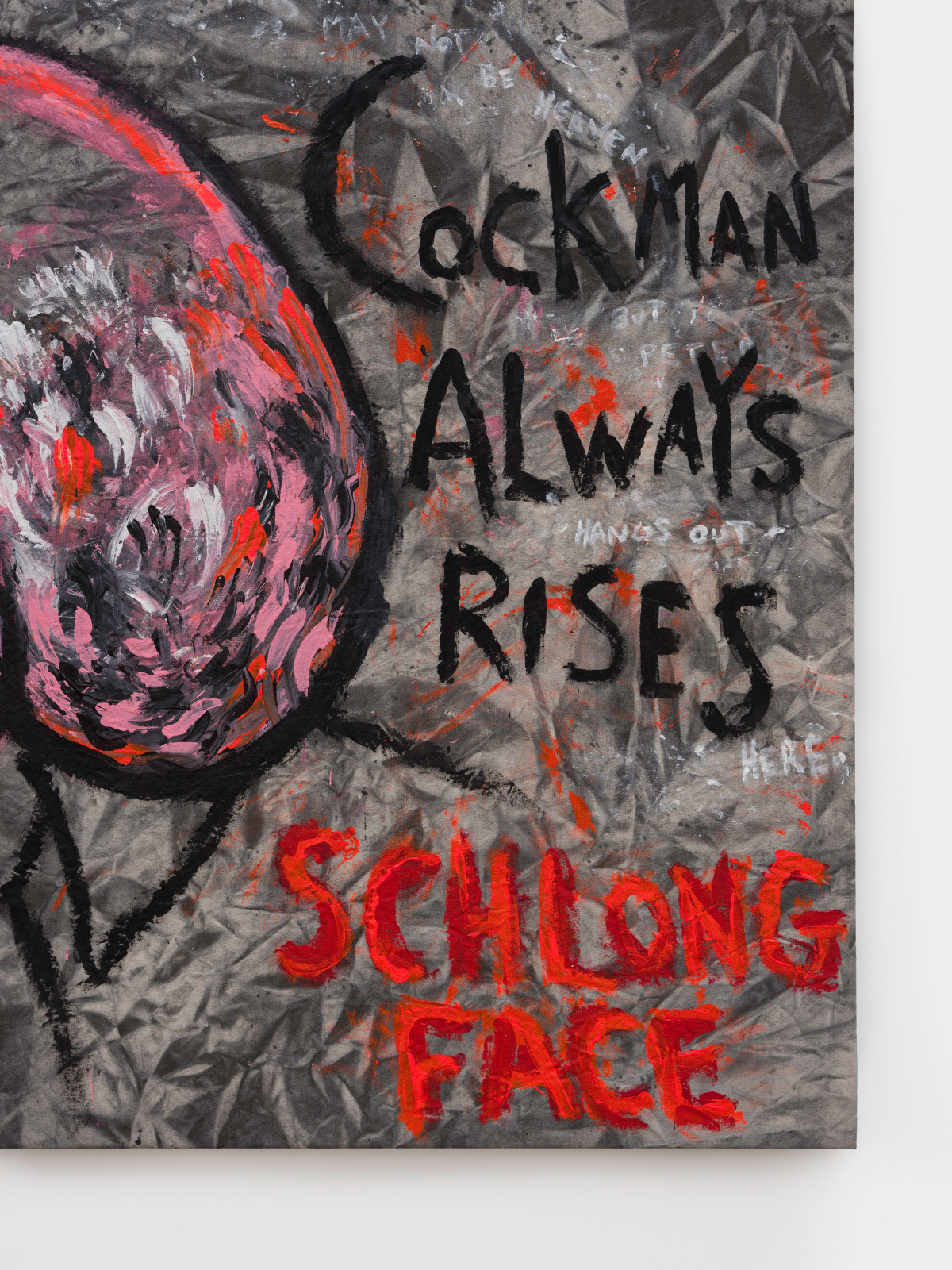 Judith Bernstein, Cockman Always Rises – Schlong Face, 2016