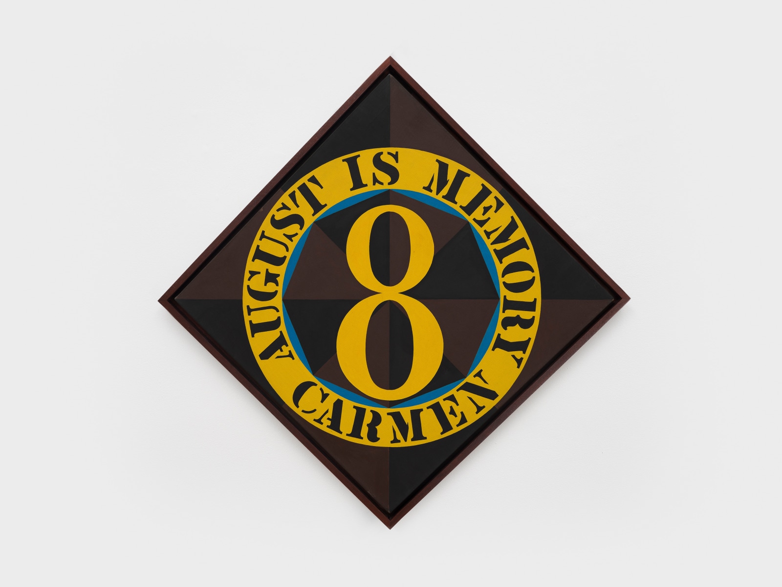Robert Indiana, August Is Memory Carmen, 1963