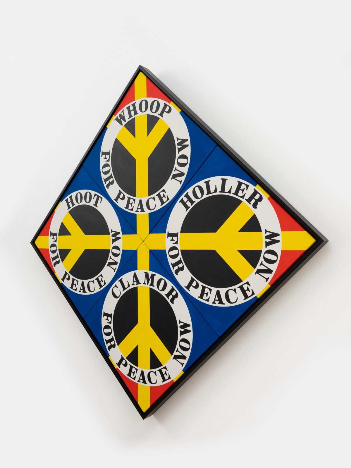Robert Indiana, Four Diamond Peace (Blue), 2003